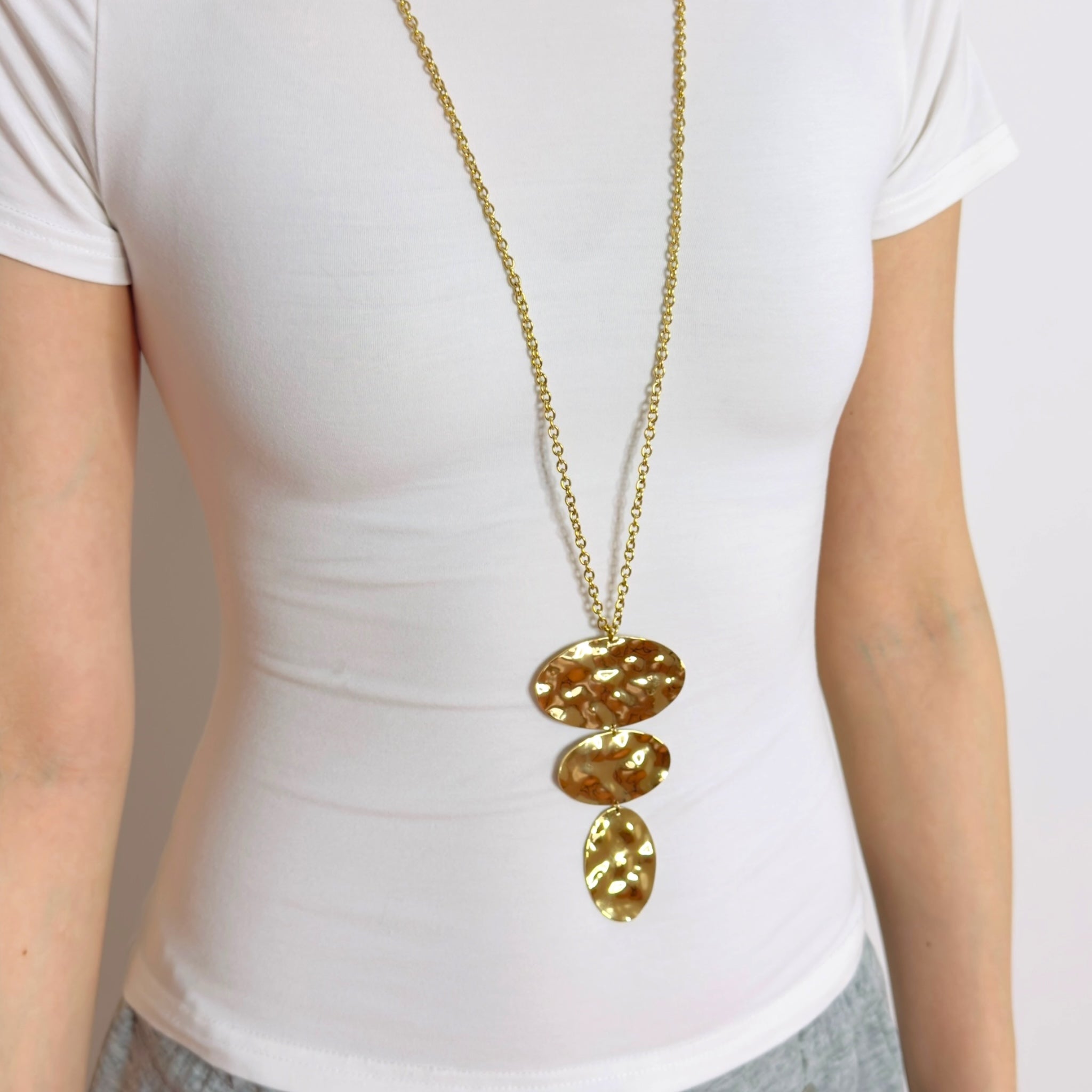 Triple layered lange ketting
