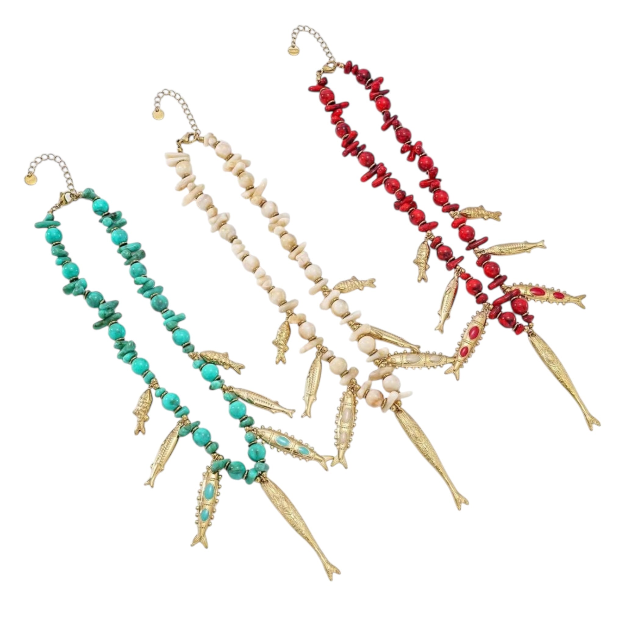 Fishy beads bedel ketting