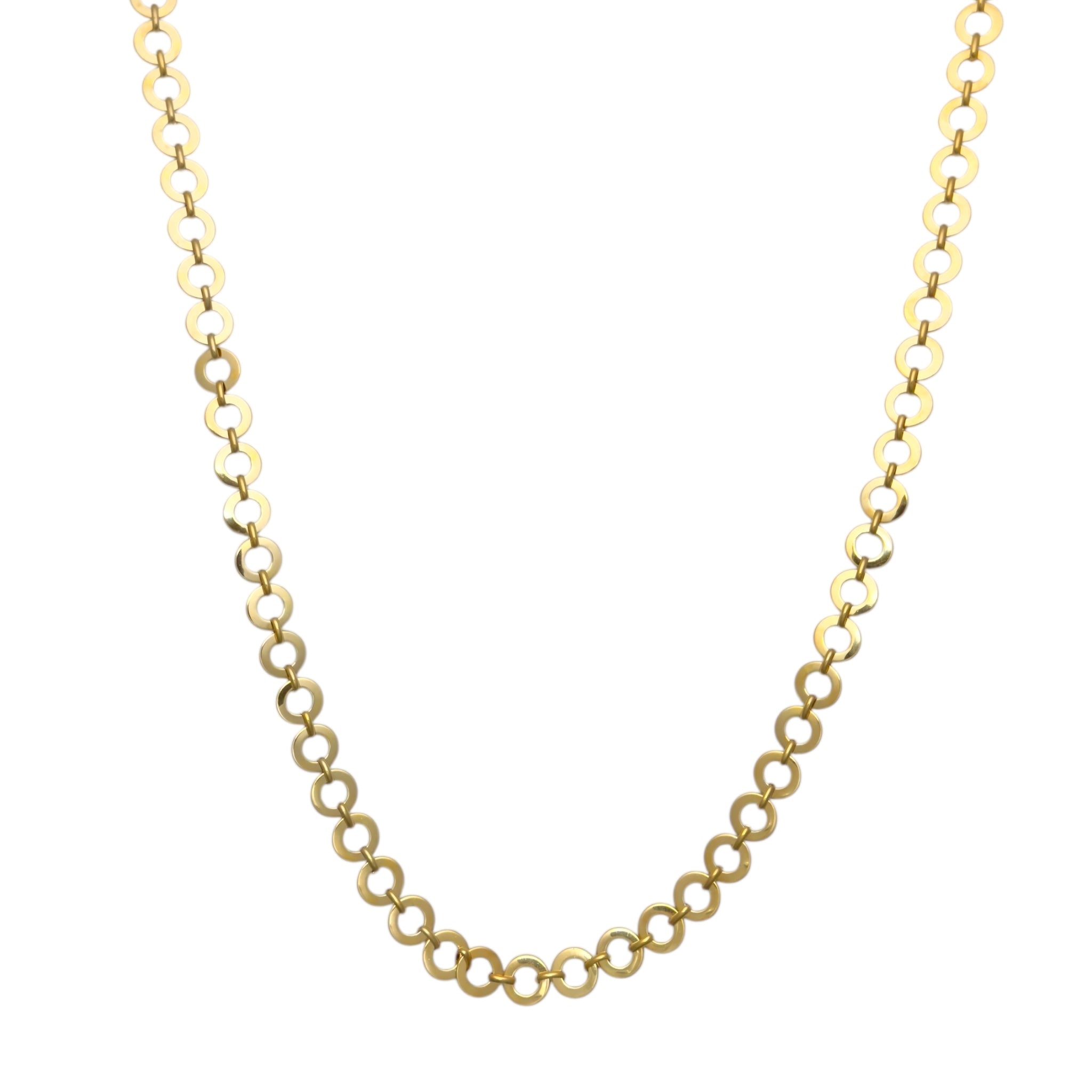 Statement circle lange ketting