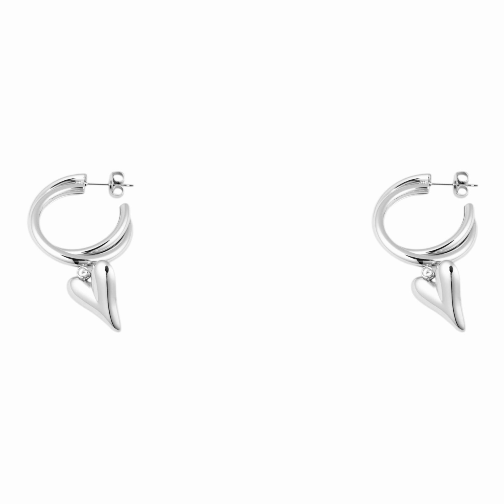 Creole love hoops earrings