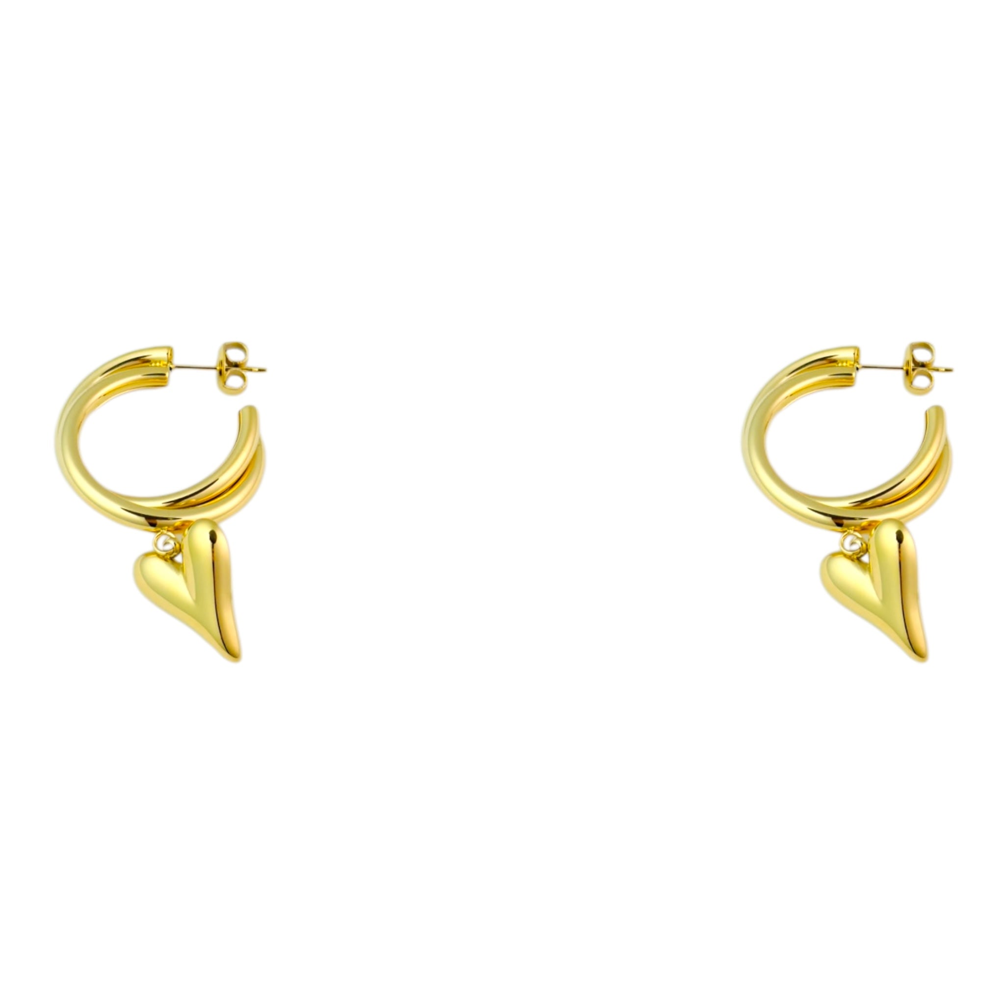 Creole love hoops earrings