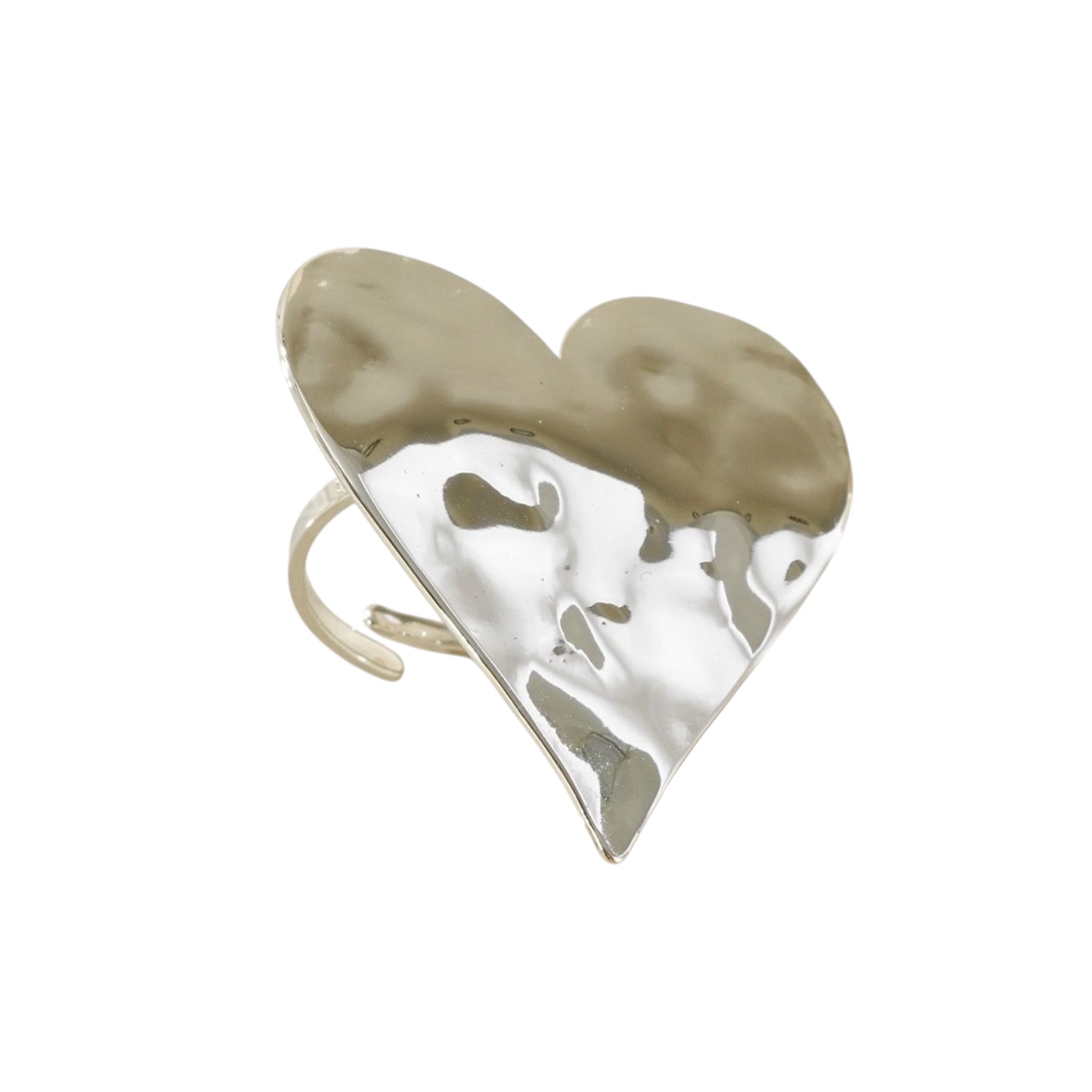Statement heart ring