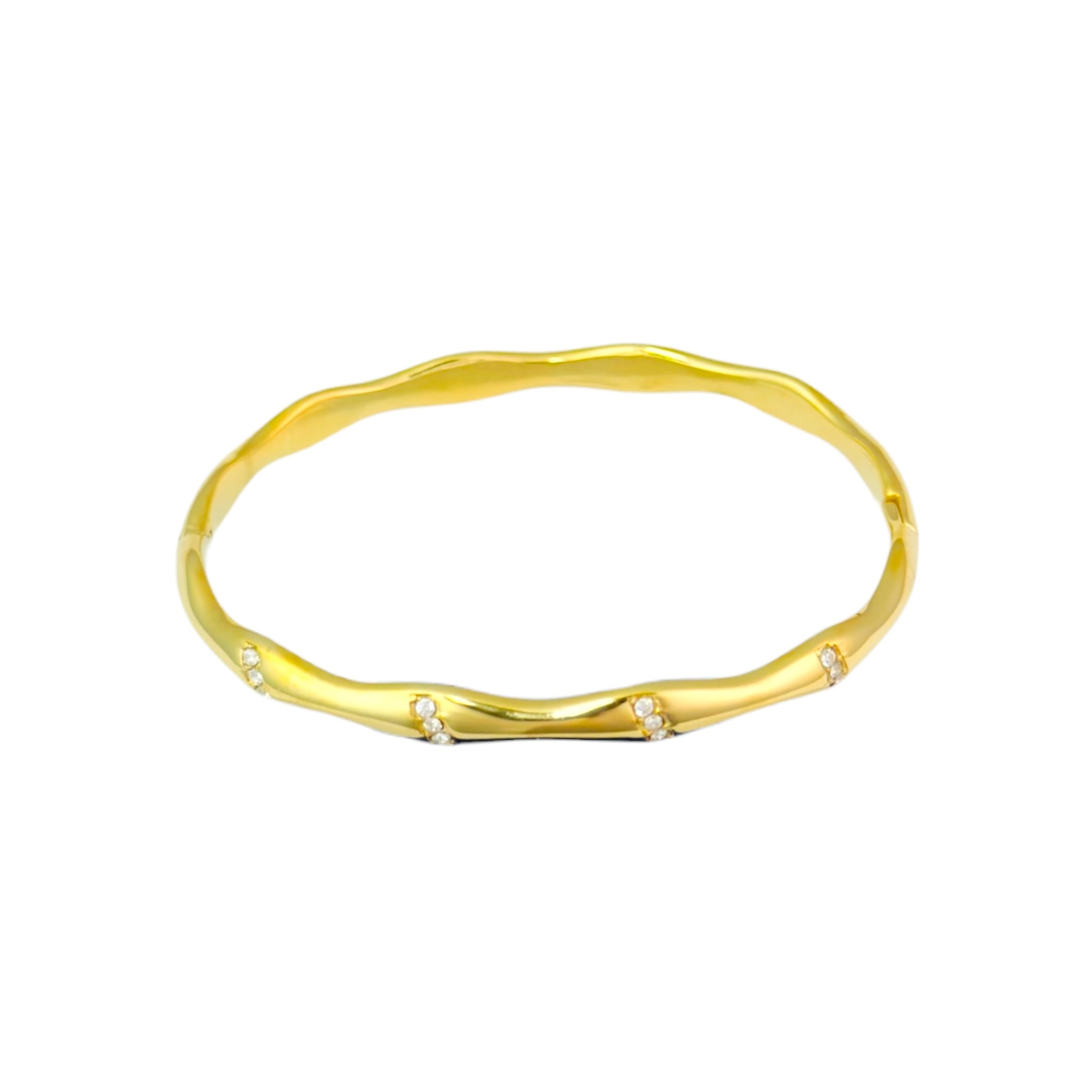 Strassy bamboo bangle