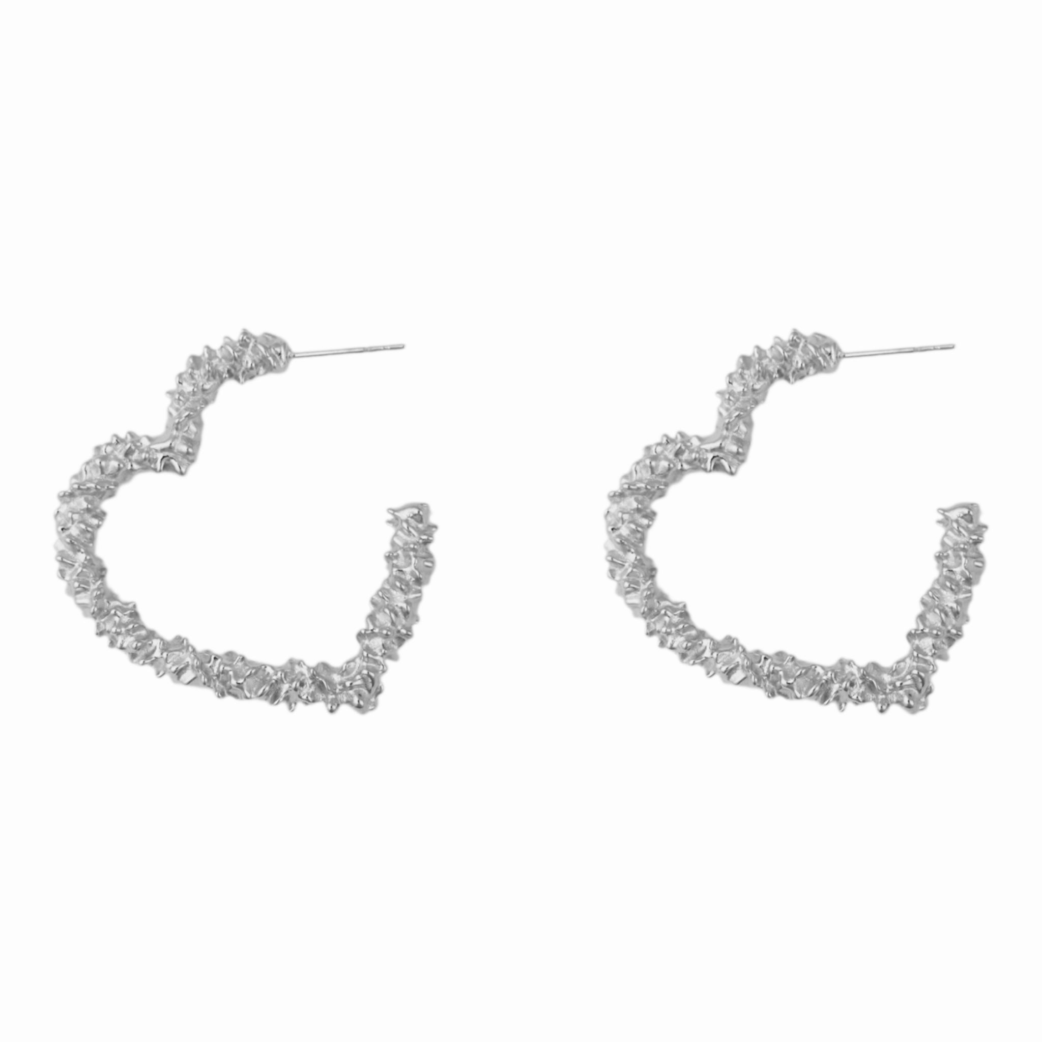 Spiky love statement earrings