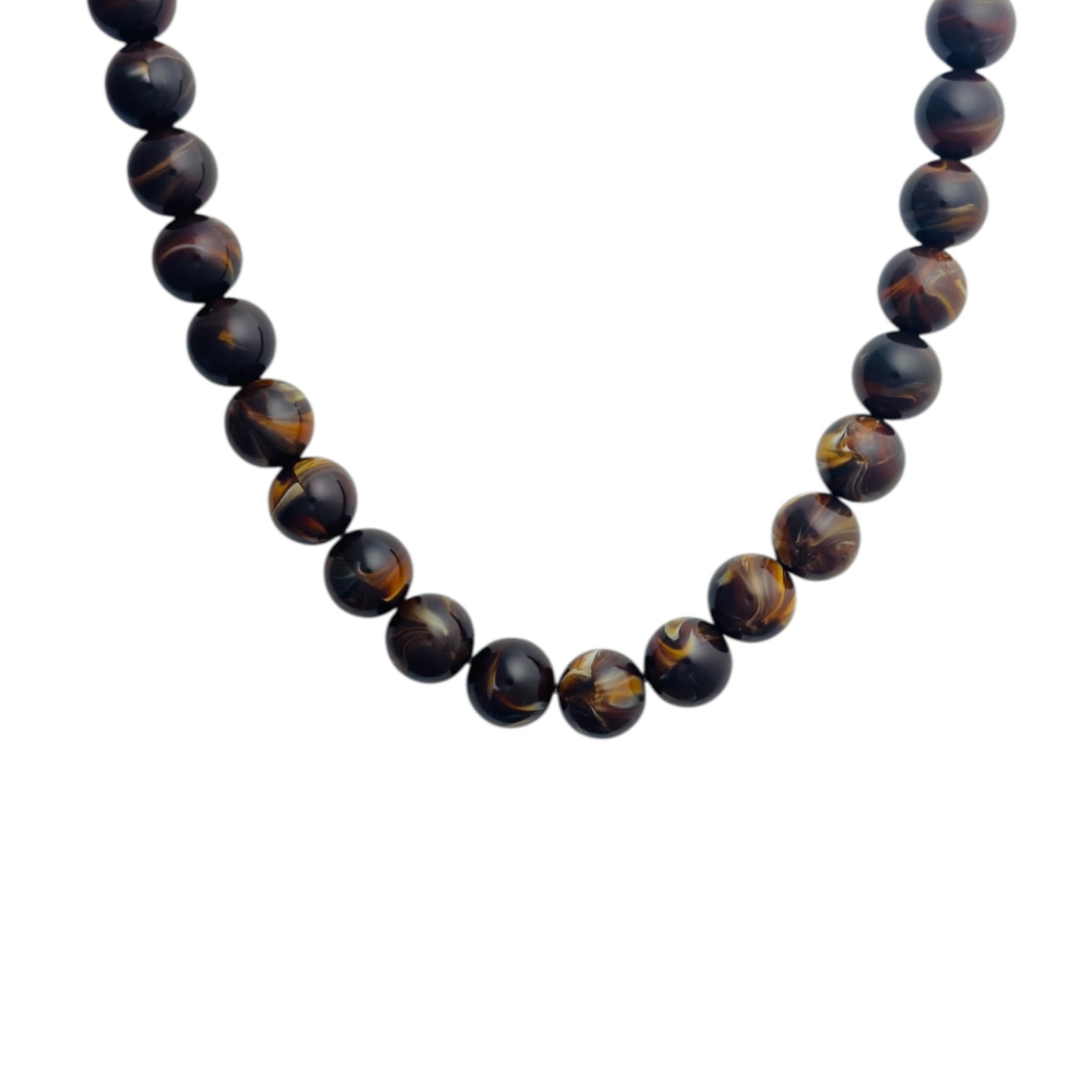 Beads brown necklace