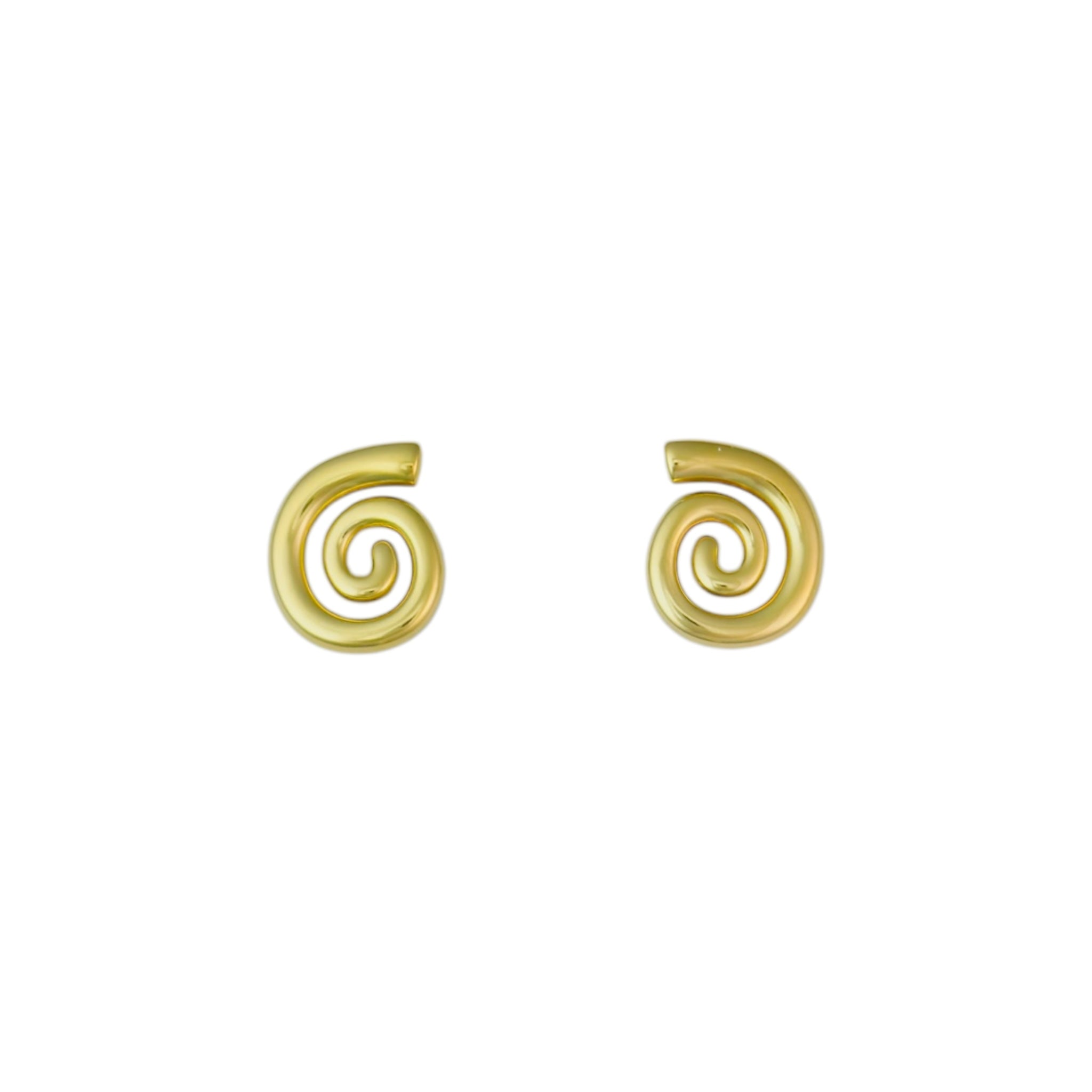 Spiral stud earrings
