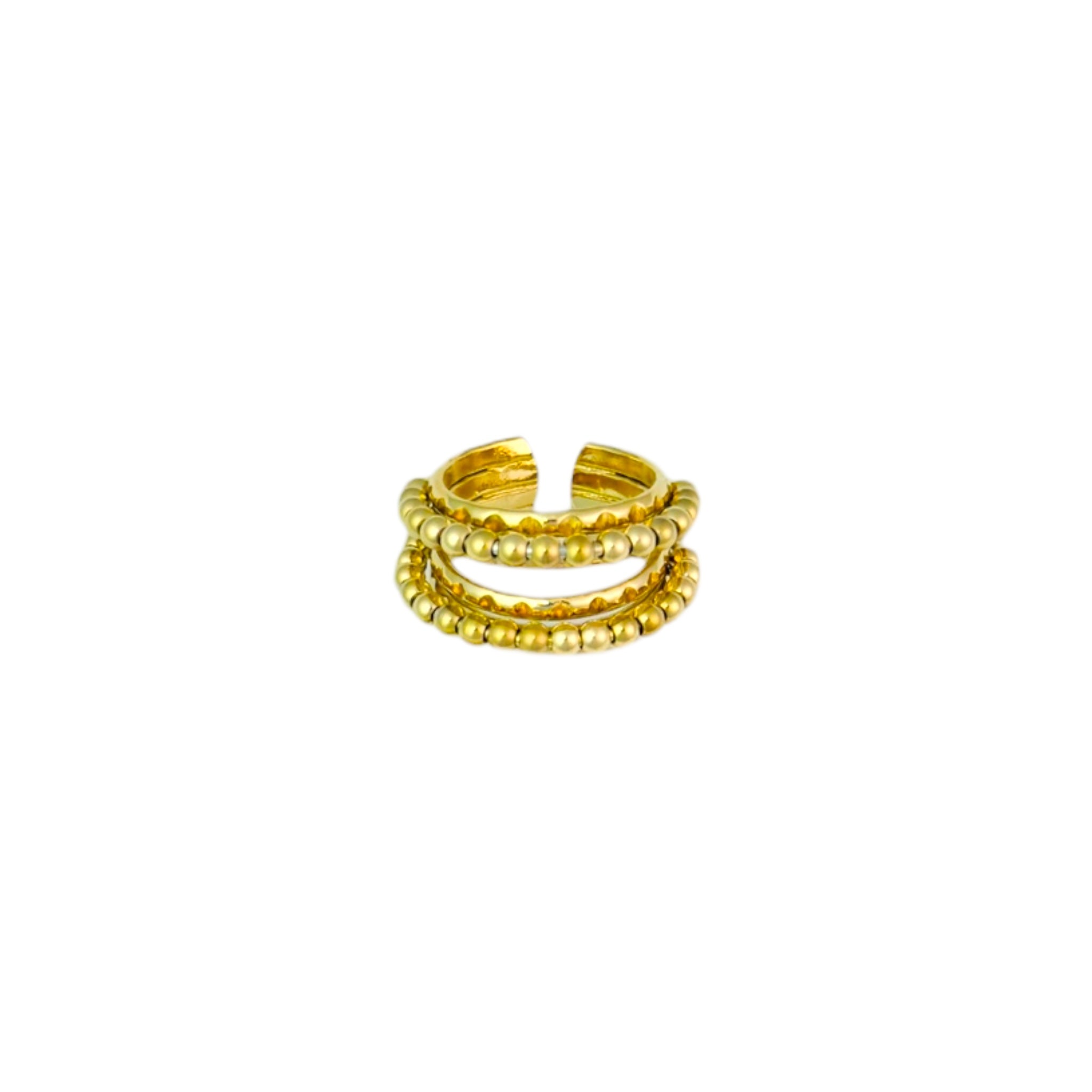 Double beads ring