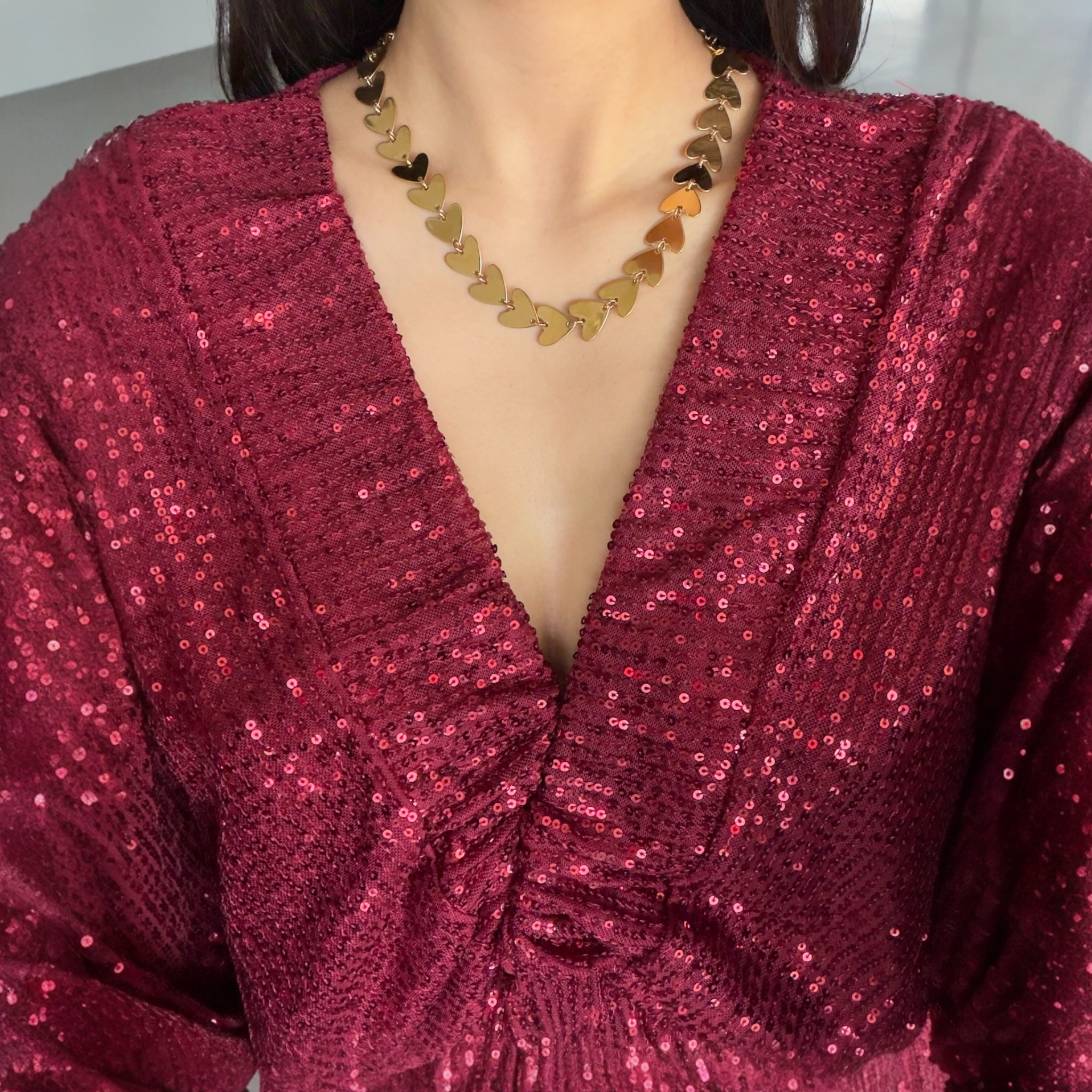 Heart rage necklace