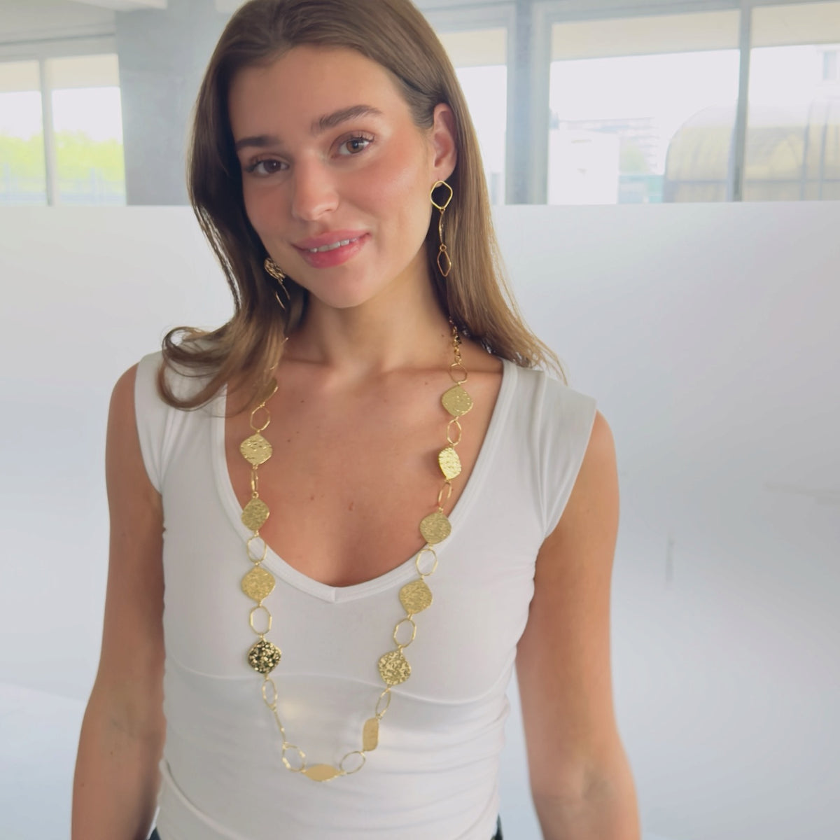Blush lange ketting – RVS ketting groothandel | SOFIZARE (foto 2)