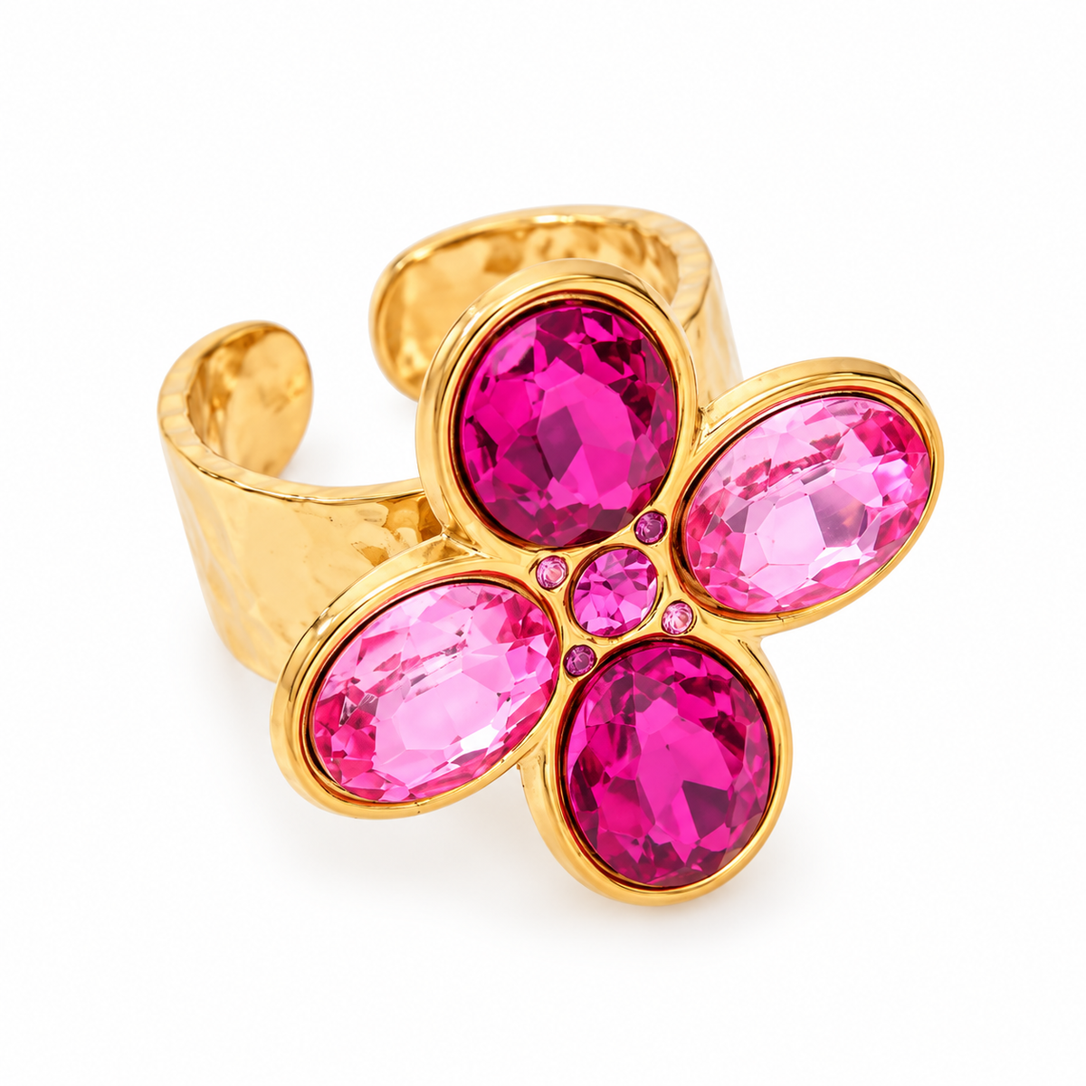 Cross strass ring