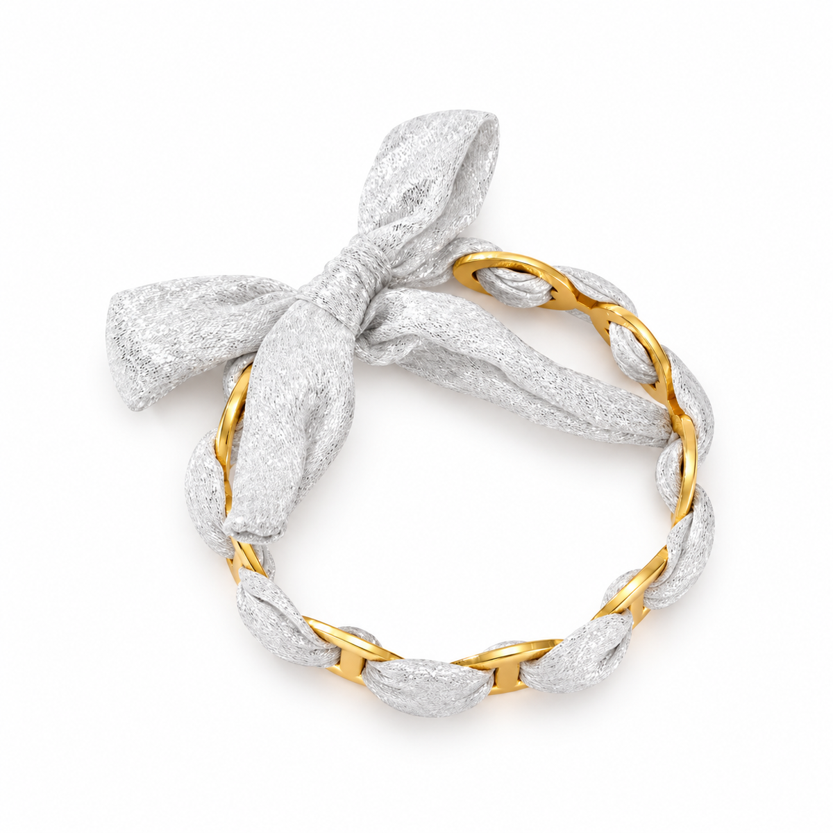 Shine witte bandana bangle