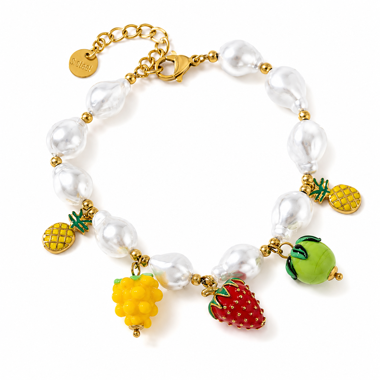 Tropical parel armband