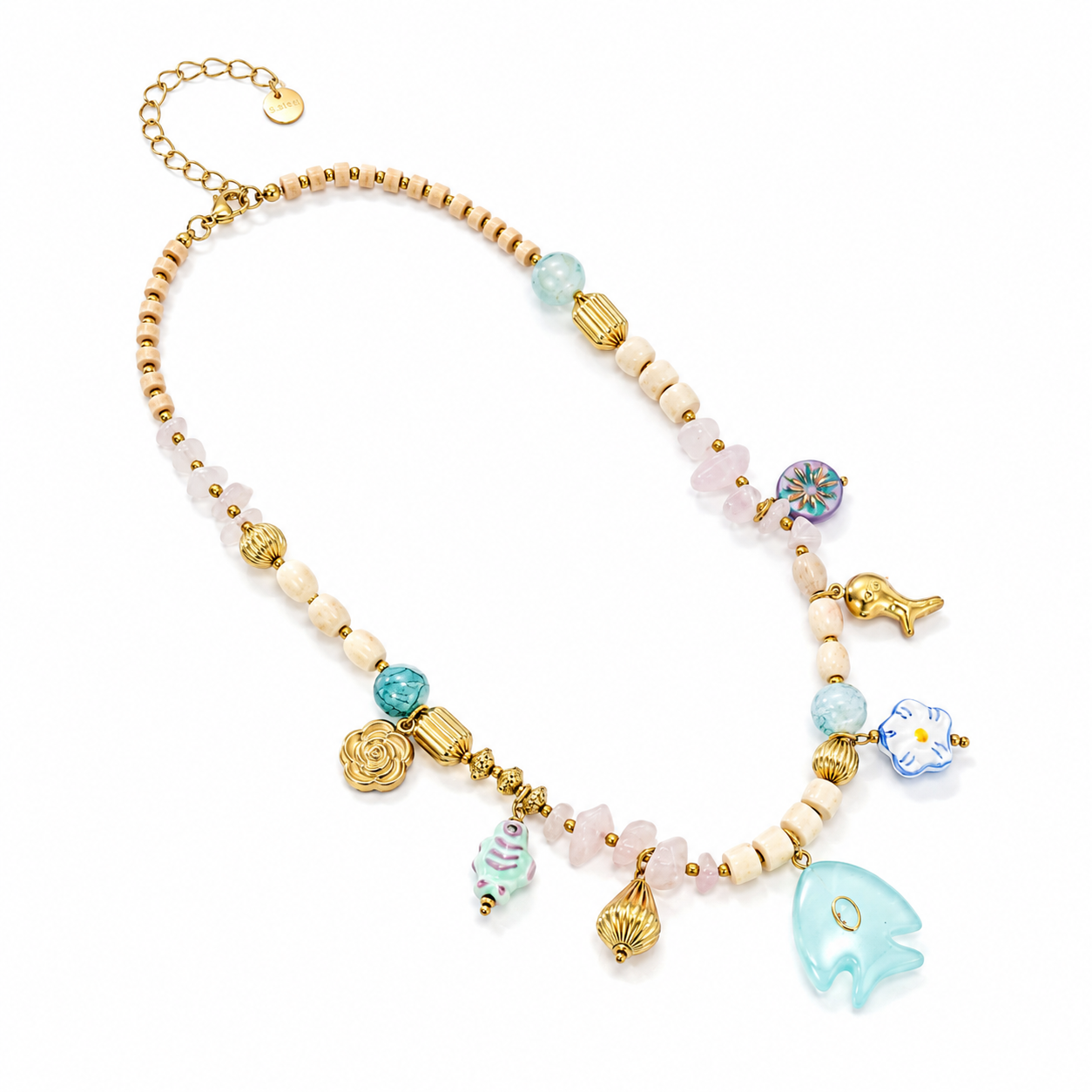 Tuna beads ketting