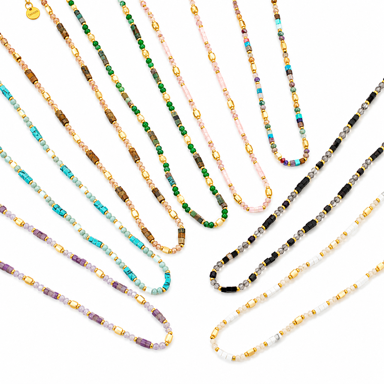 Water edel steen ketting