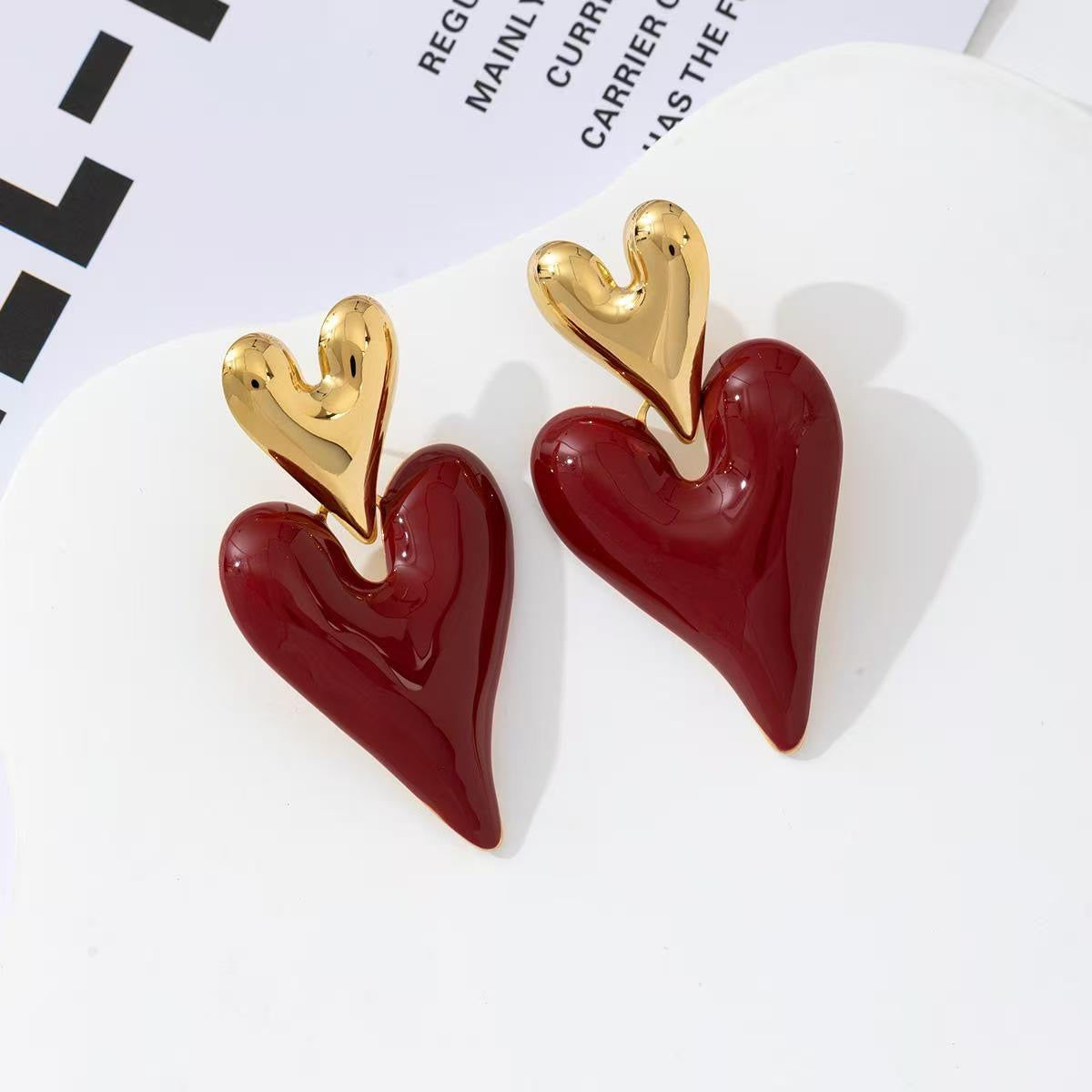 Happy Hearts statement earrings