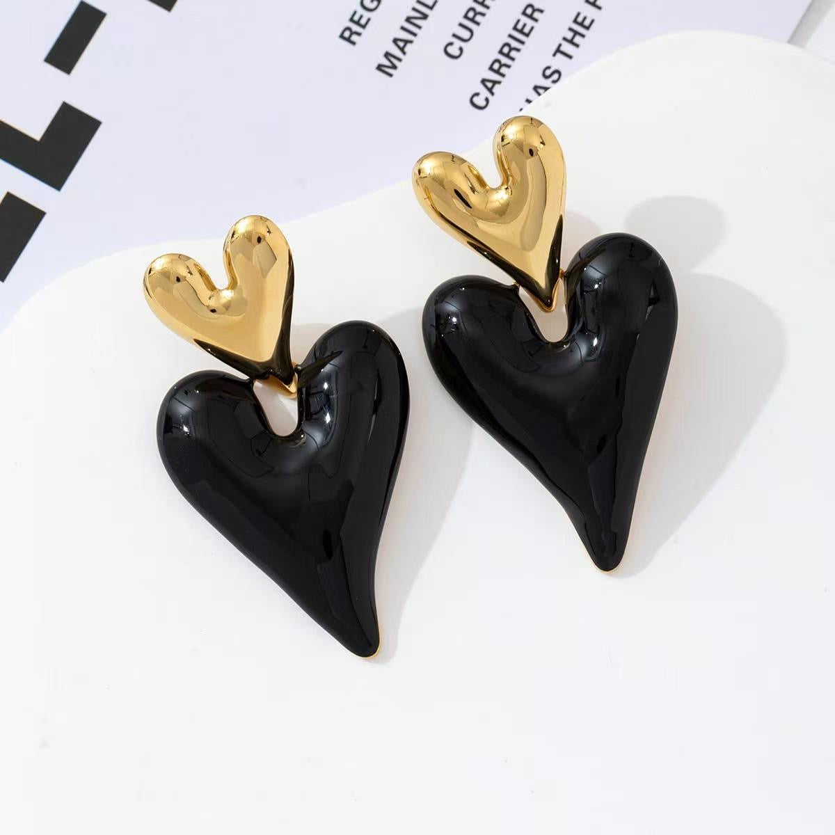 Happy Hearts statement earrings