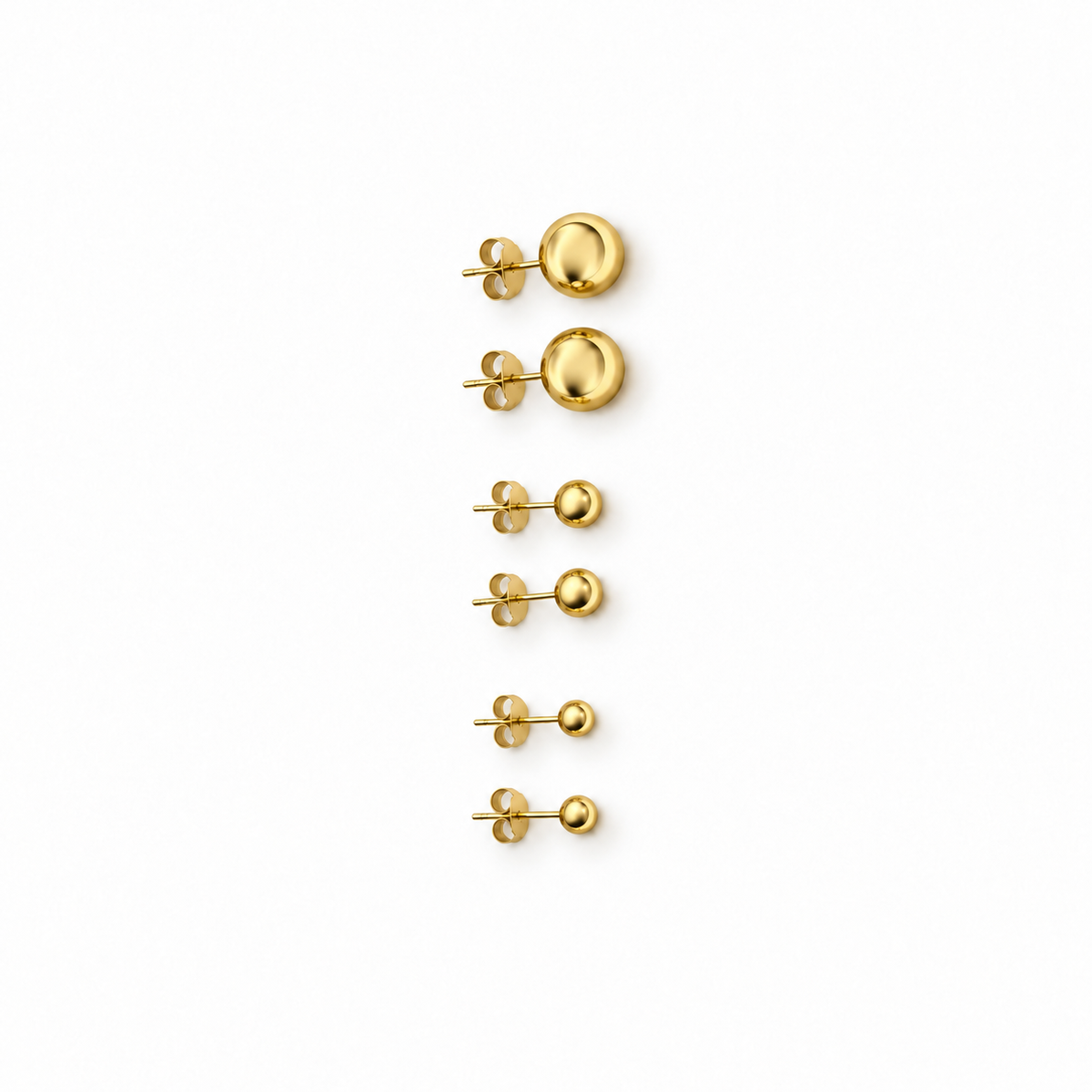 Bolletjes oorknopjes set 3 maten