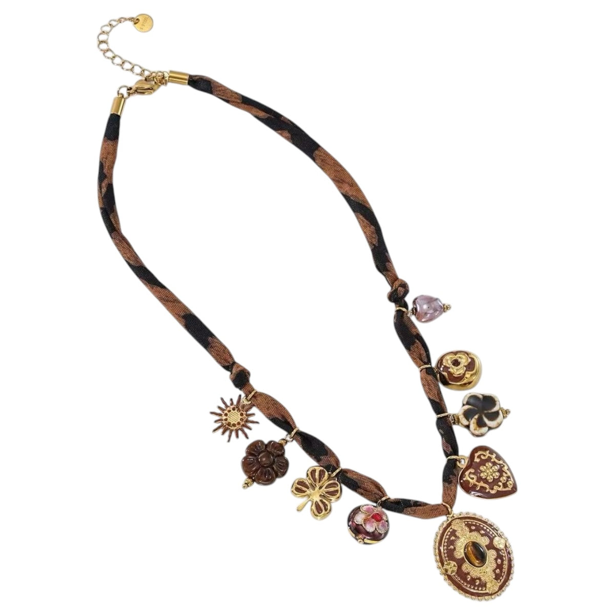 Bandana bedel ketting Bruin SOFIZARE