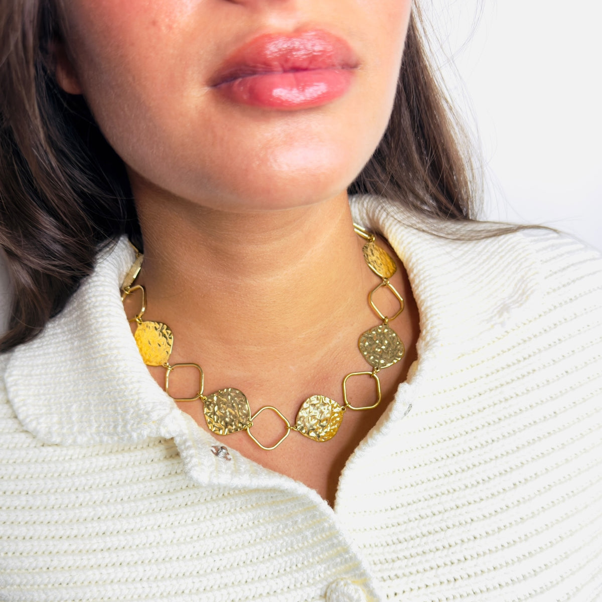 Blush statement ketting Goud SOFIZARE