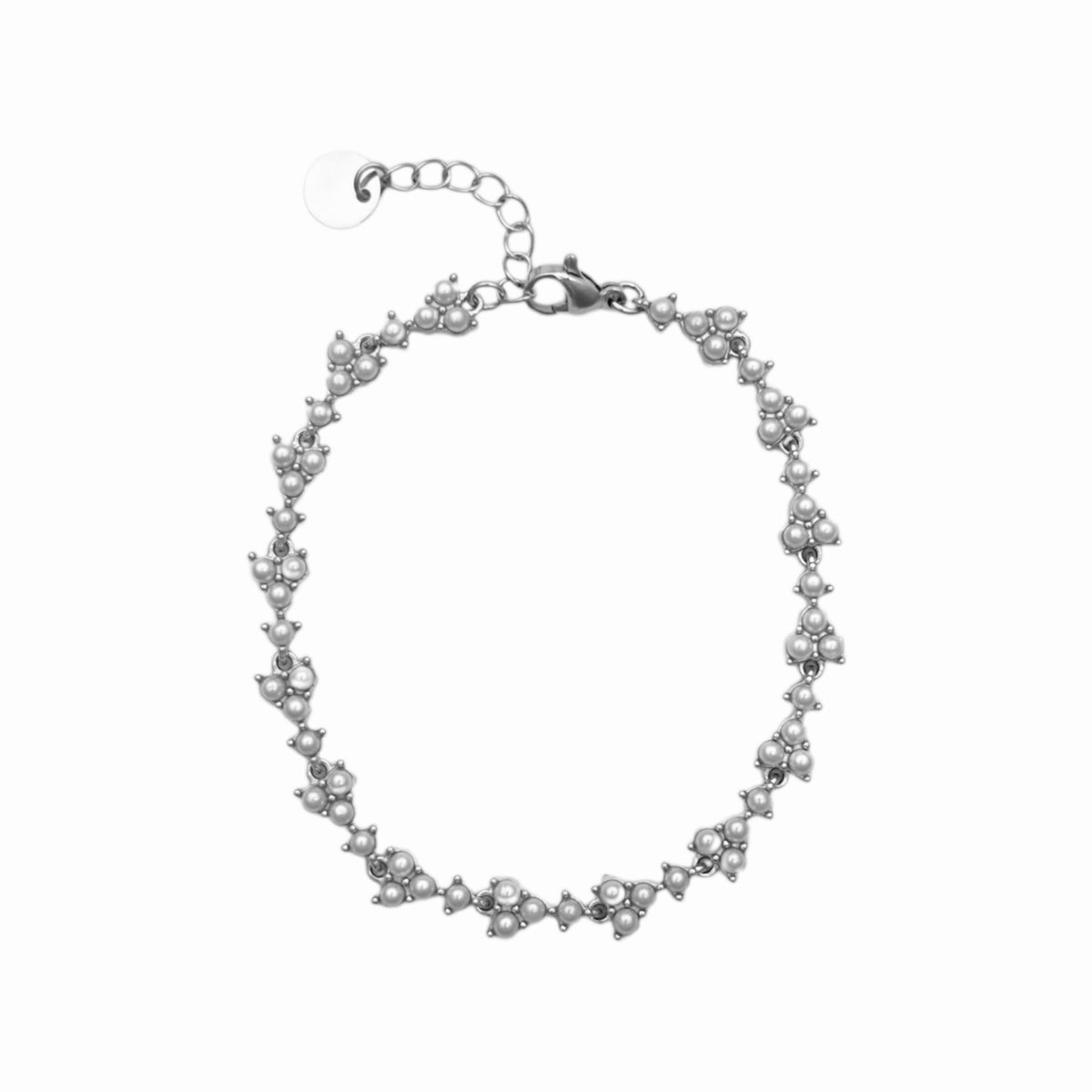 Carol parel armband Zilver SOFIZARE