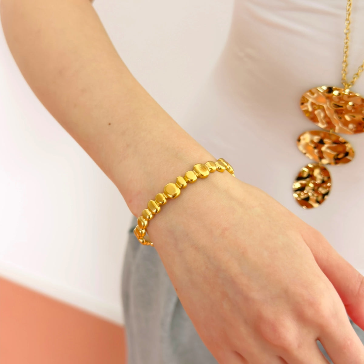 Dottie bangle Goud SOFIZARE