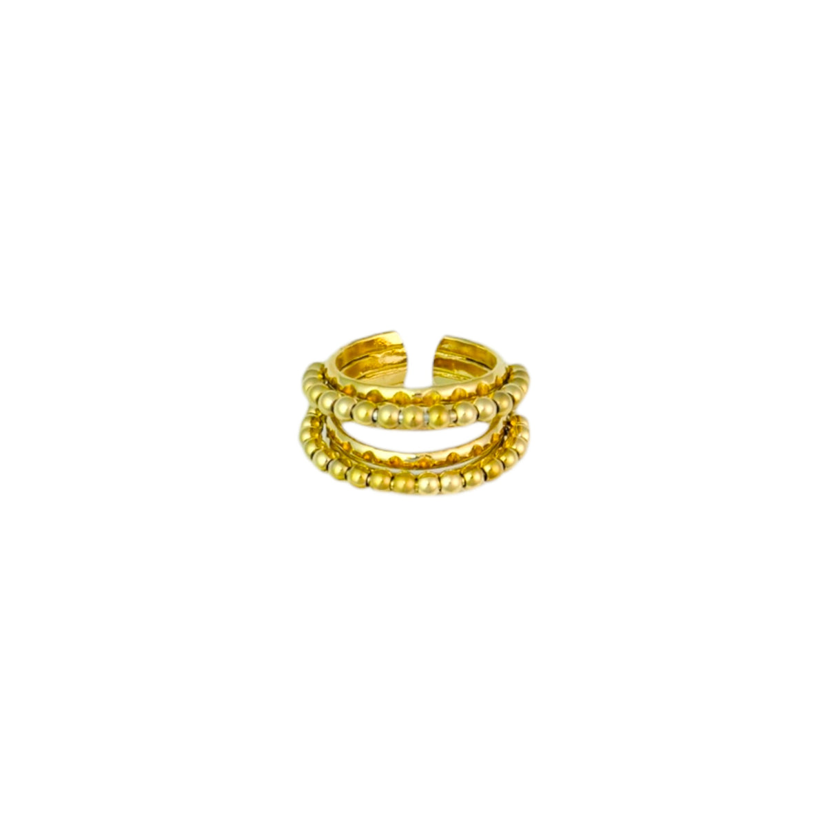 Double beads ring Goud SOFIZARE