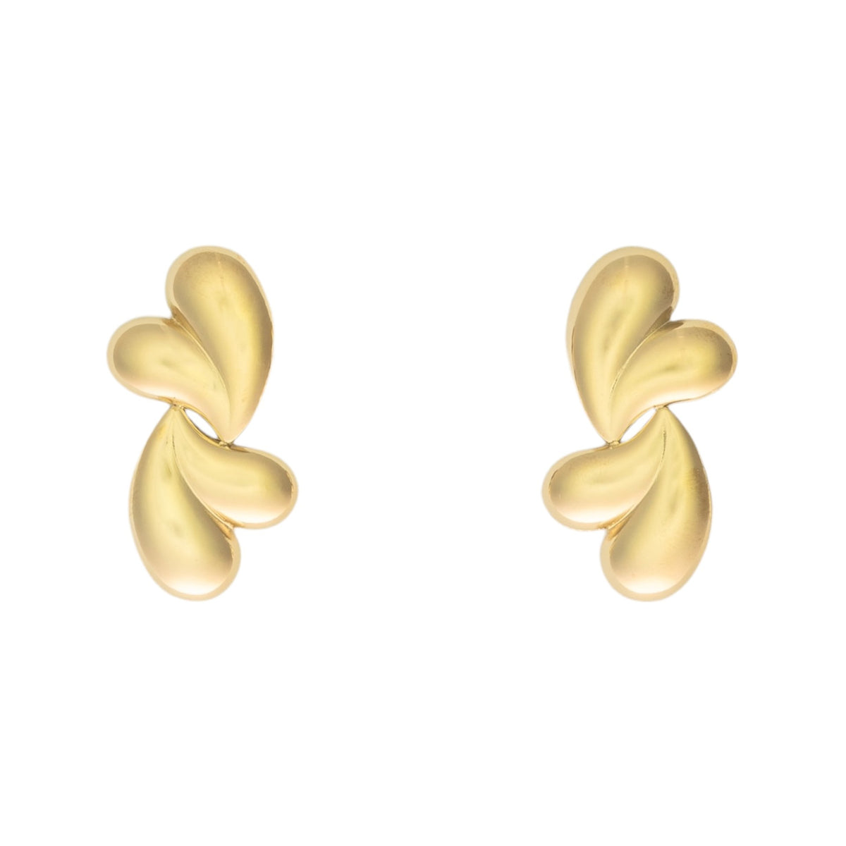 double love studs oorbellen Goud SOFIZARE