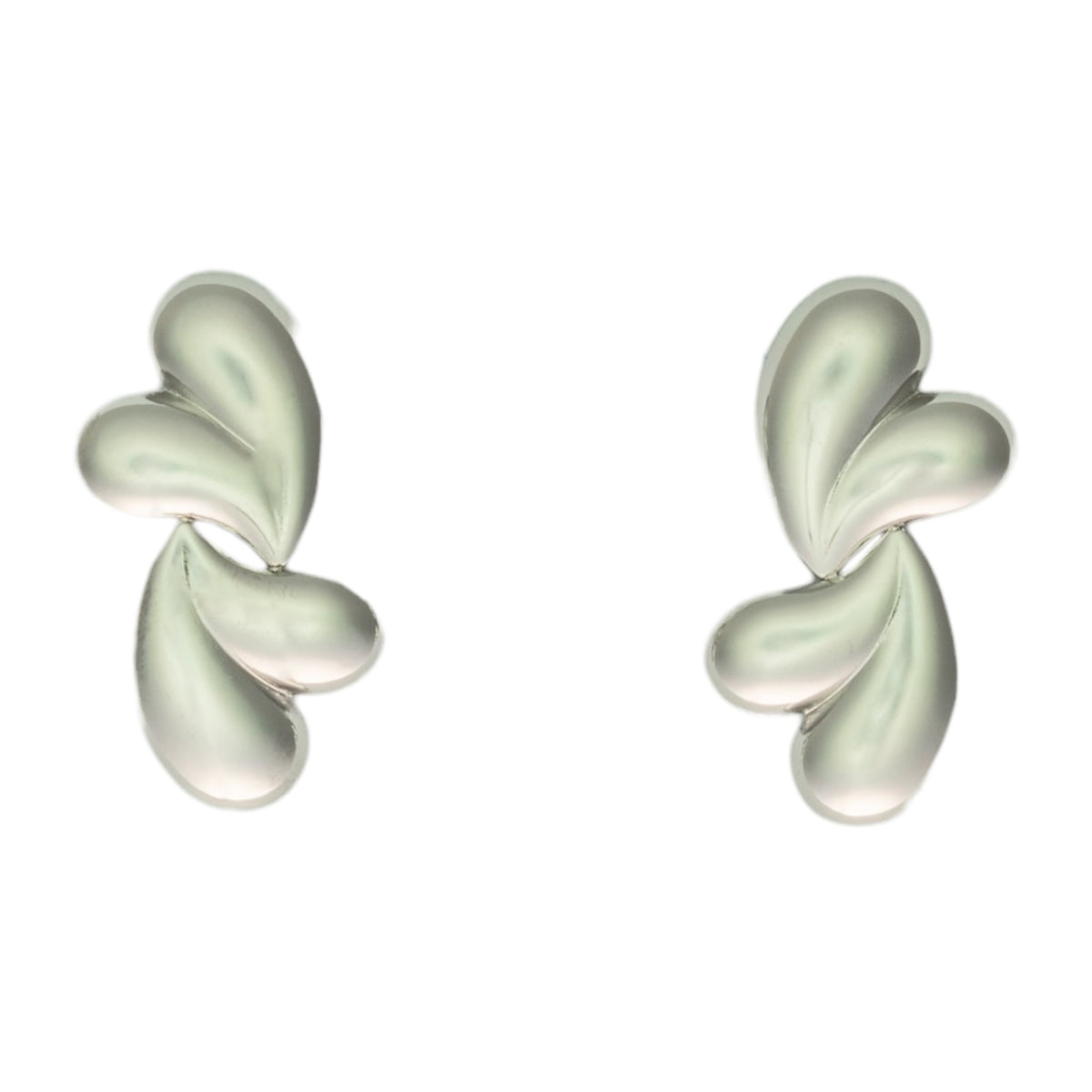 double love studs oorbellen Zilver SOFIZARE