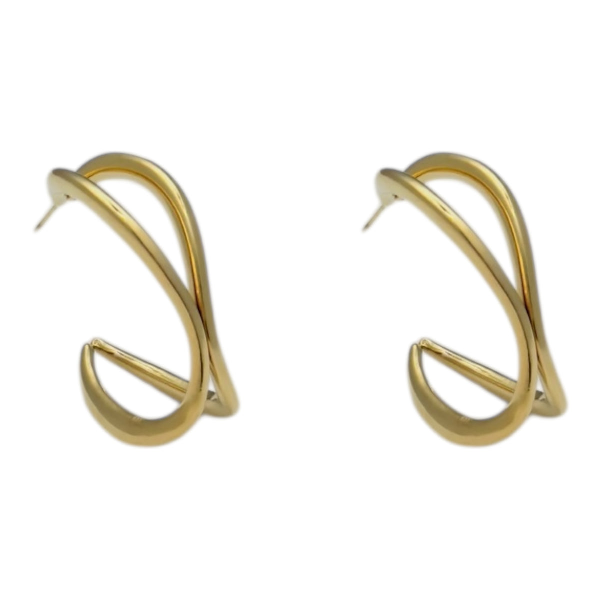 Duckies hoops oorbellen Goud SOFIZARE