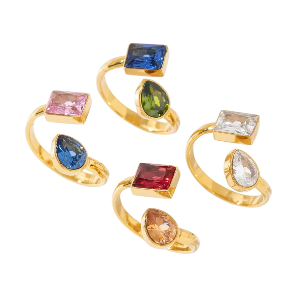 Double stone ring