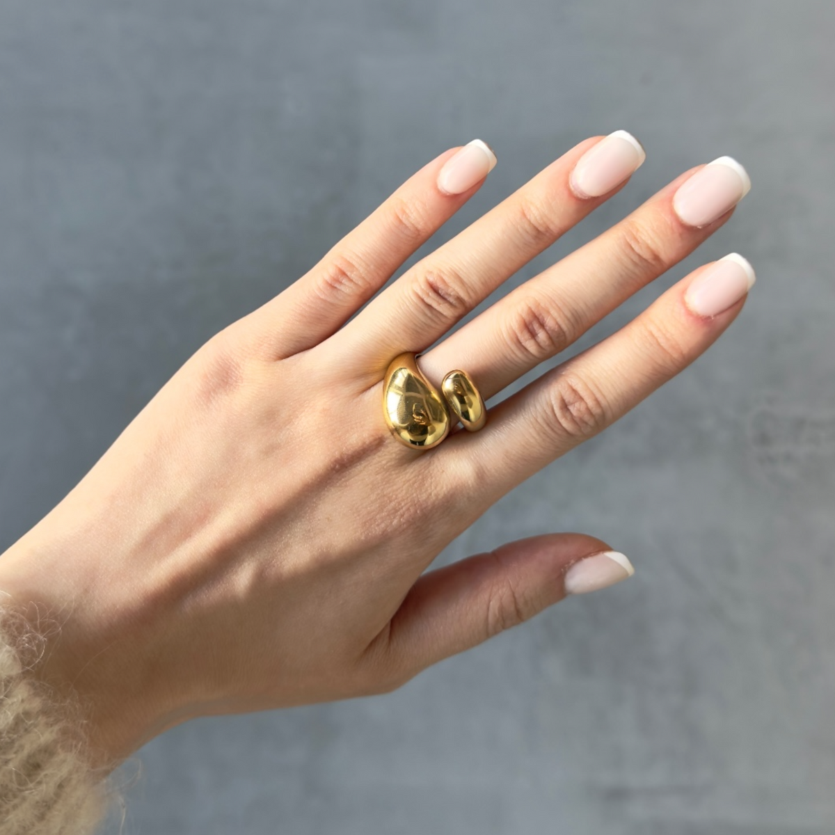 Fat luna ring Goud SOFIZARE
