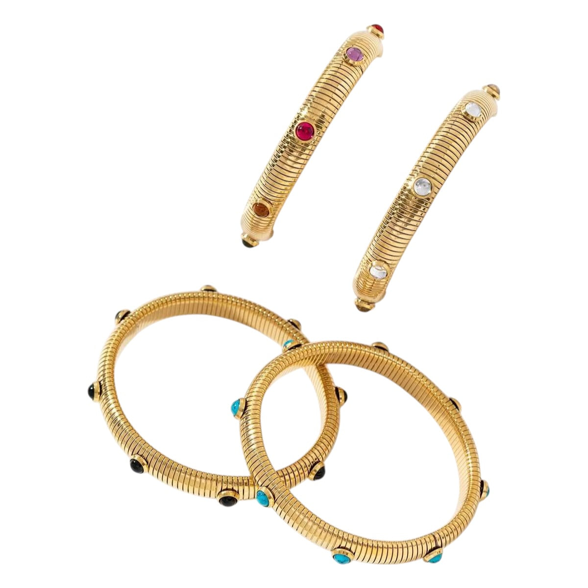 Snakey stone bangle