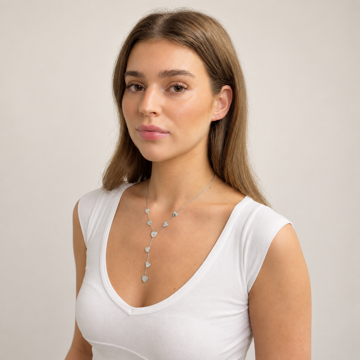 Heart Y ketting Zilver SOFIZARE