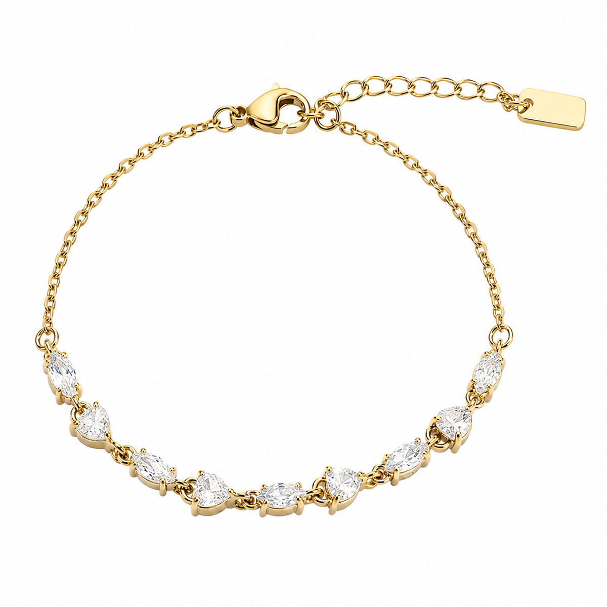 Mix stone armband Goud SOFIZARE