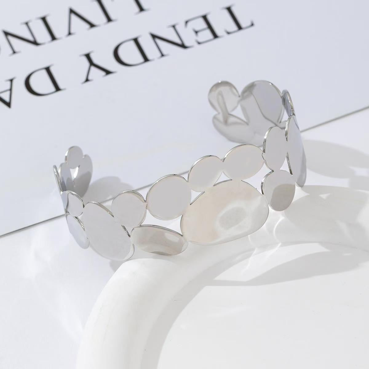 Open wound bangle Zilver SOFIZARE