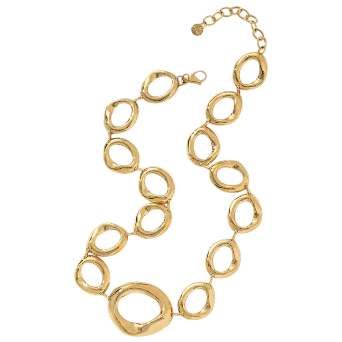 Ovals statement ketting Goud SOFIZARE