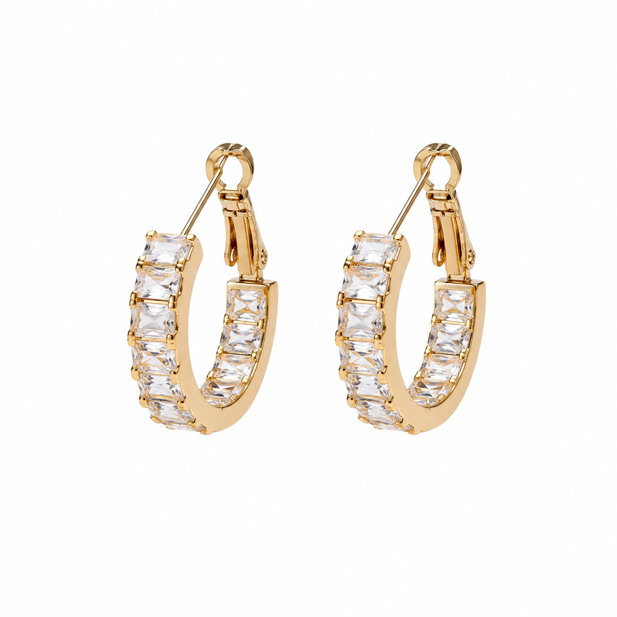 Bling strass hoops oorbellen