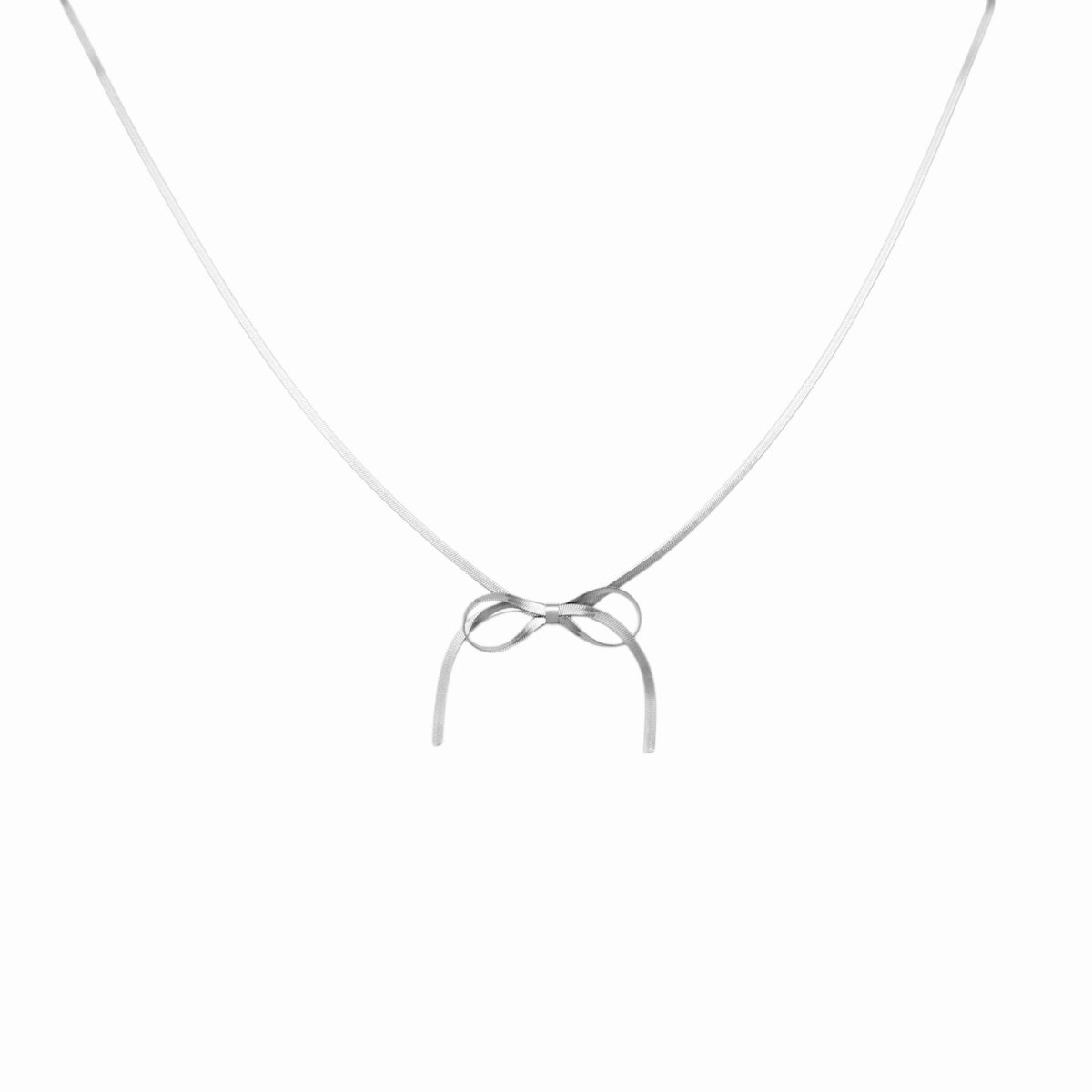Snake strikje ketting Zilver SOFIZARE