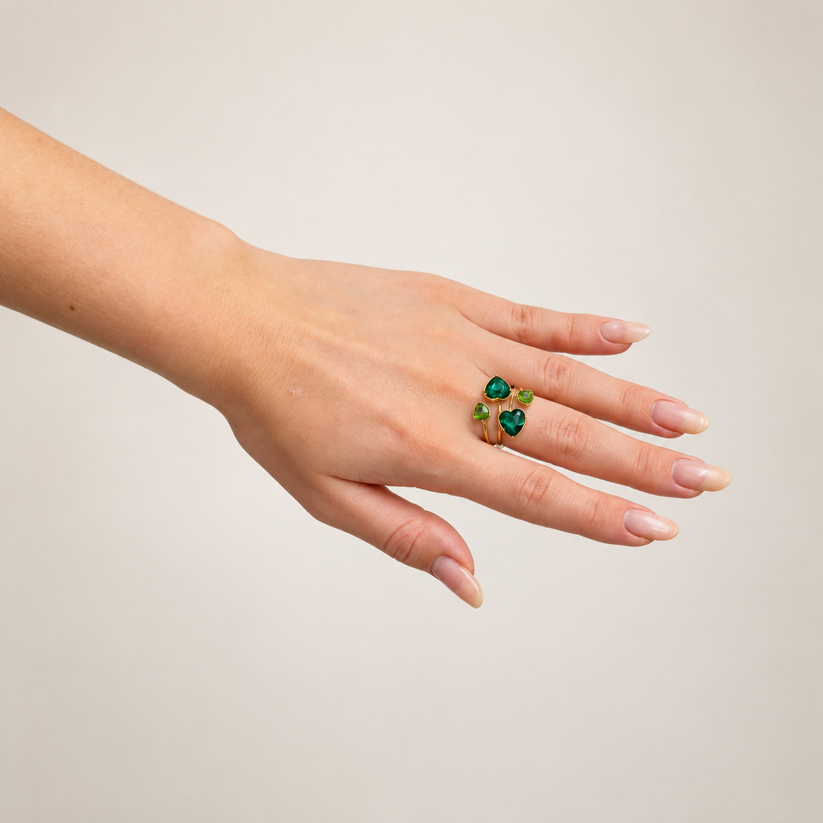 Stone lover ring Groen SOFIZARE