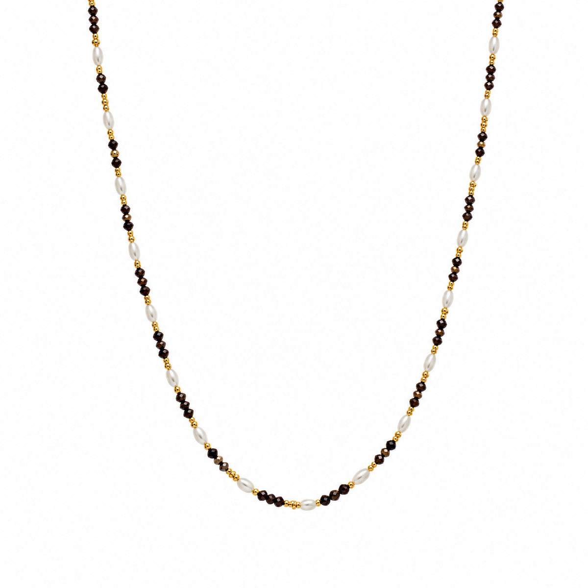 Stones ketting Donkerbruin SOFIZARE