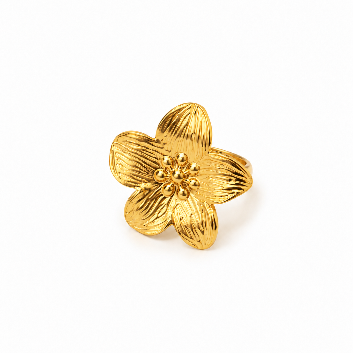Ring bloem met textuur