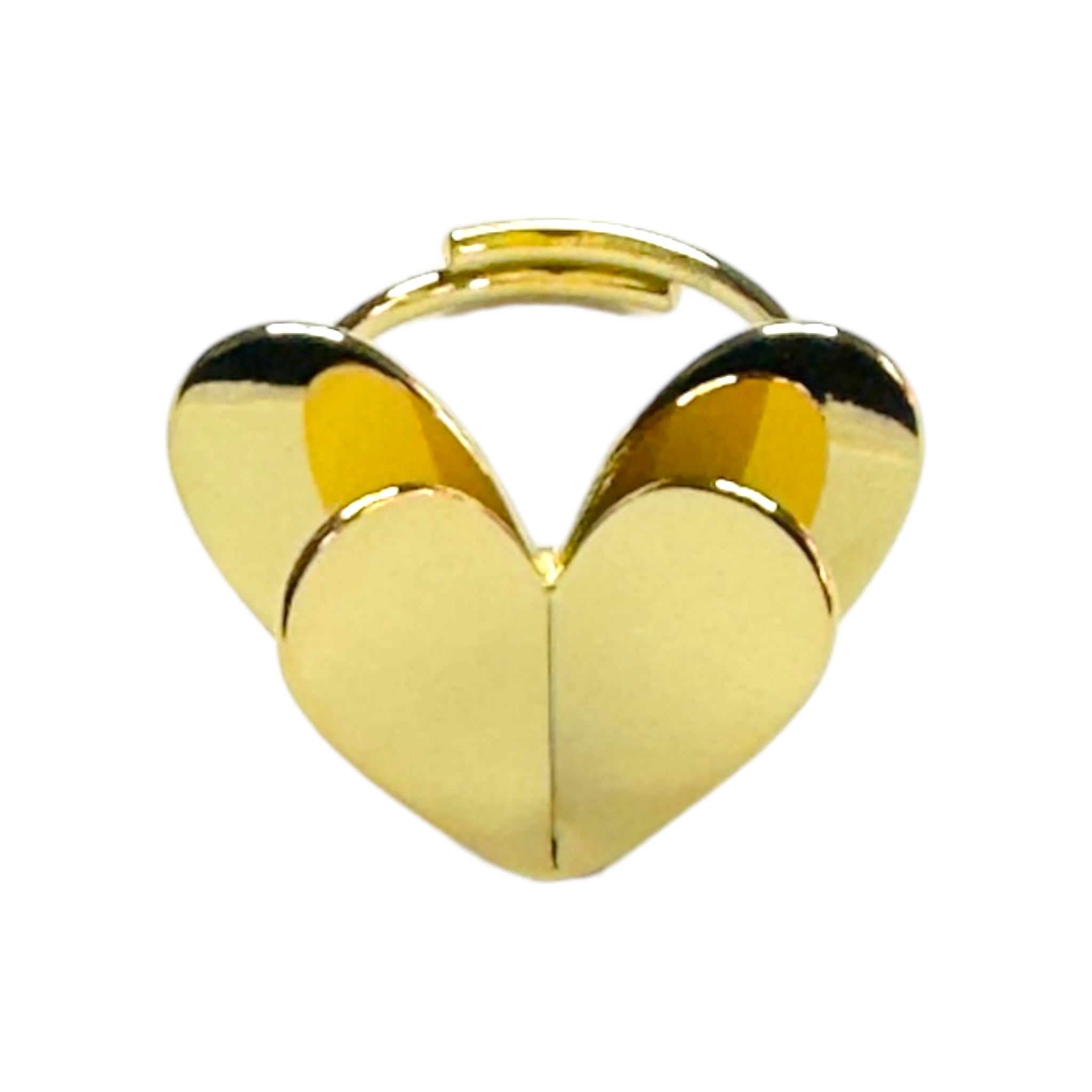 3D Hearts Ring