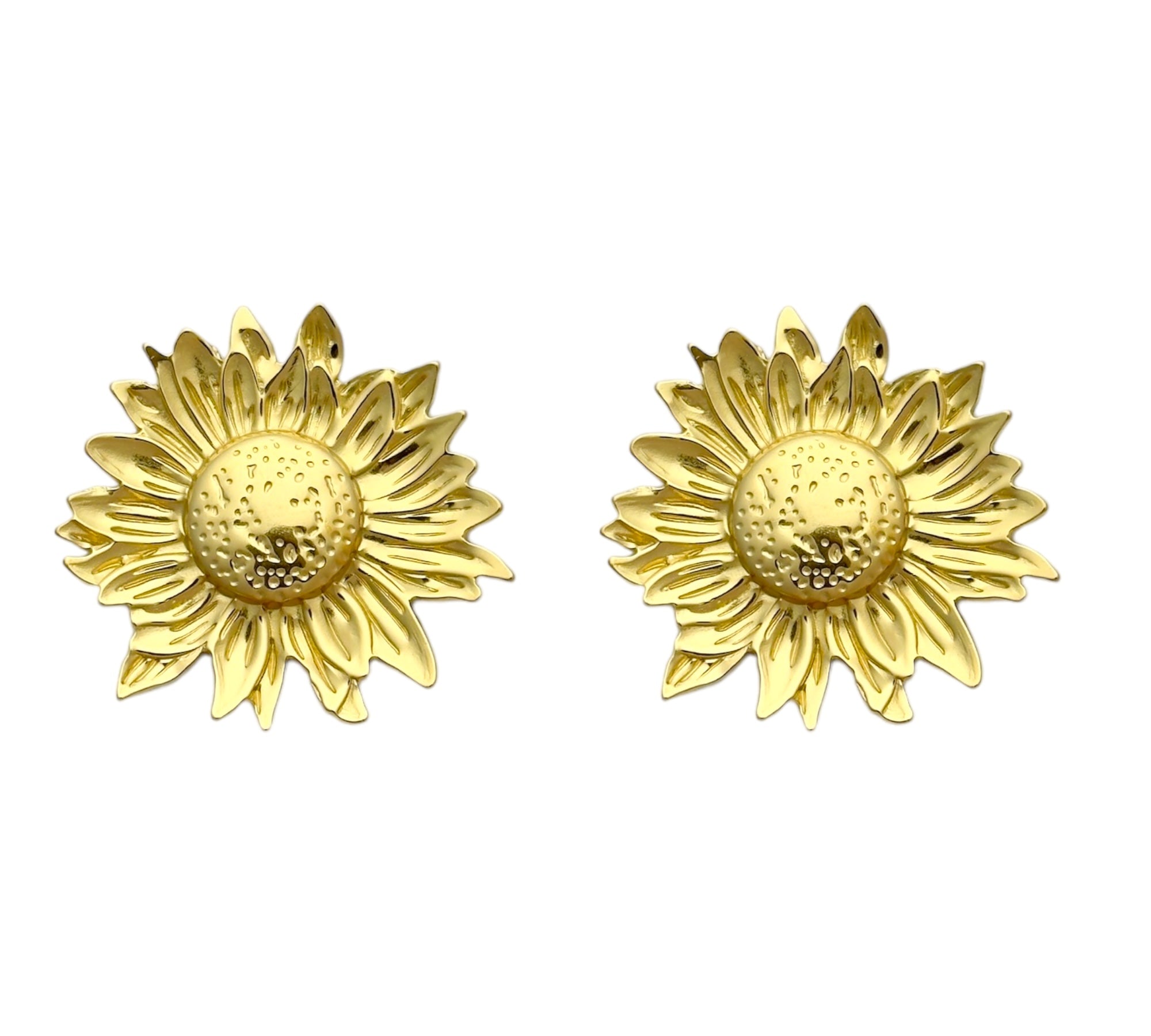 Sunflower stud earrings