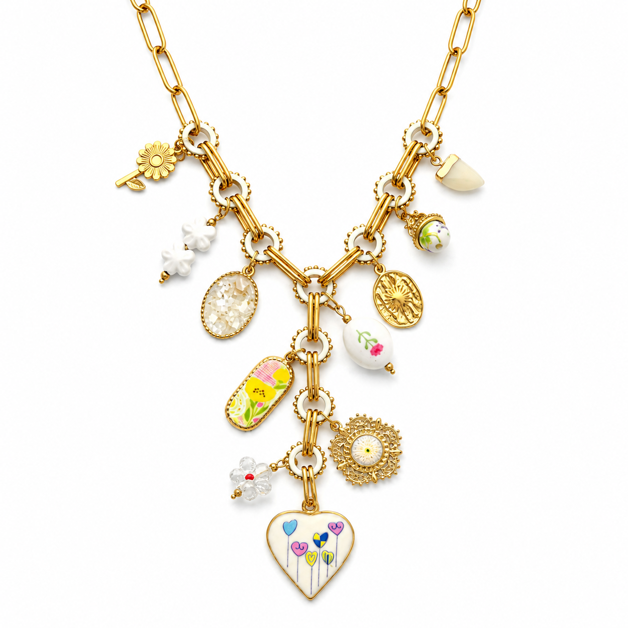 Statement love bedel Y ketting