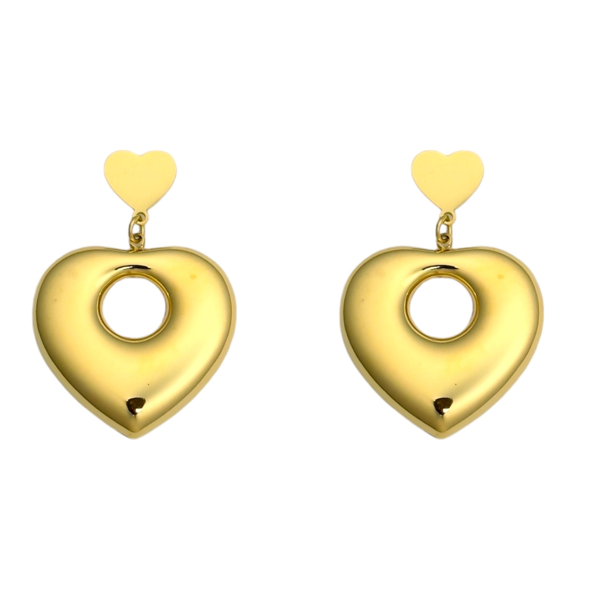 Heart bomb earrings