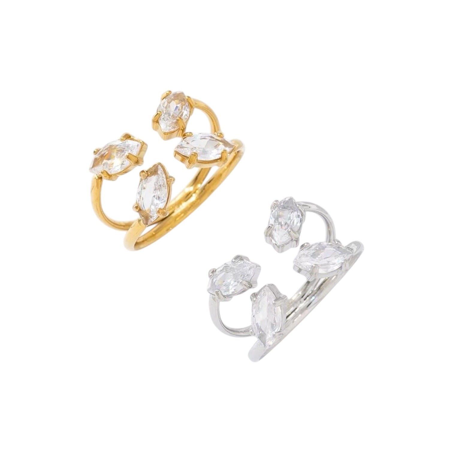 Pears strass ring