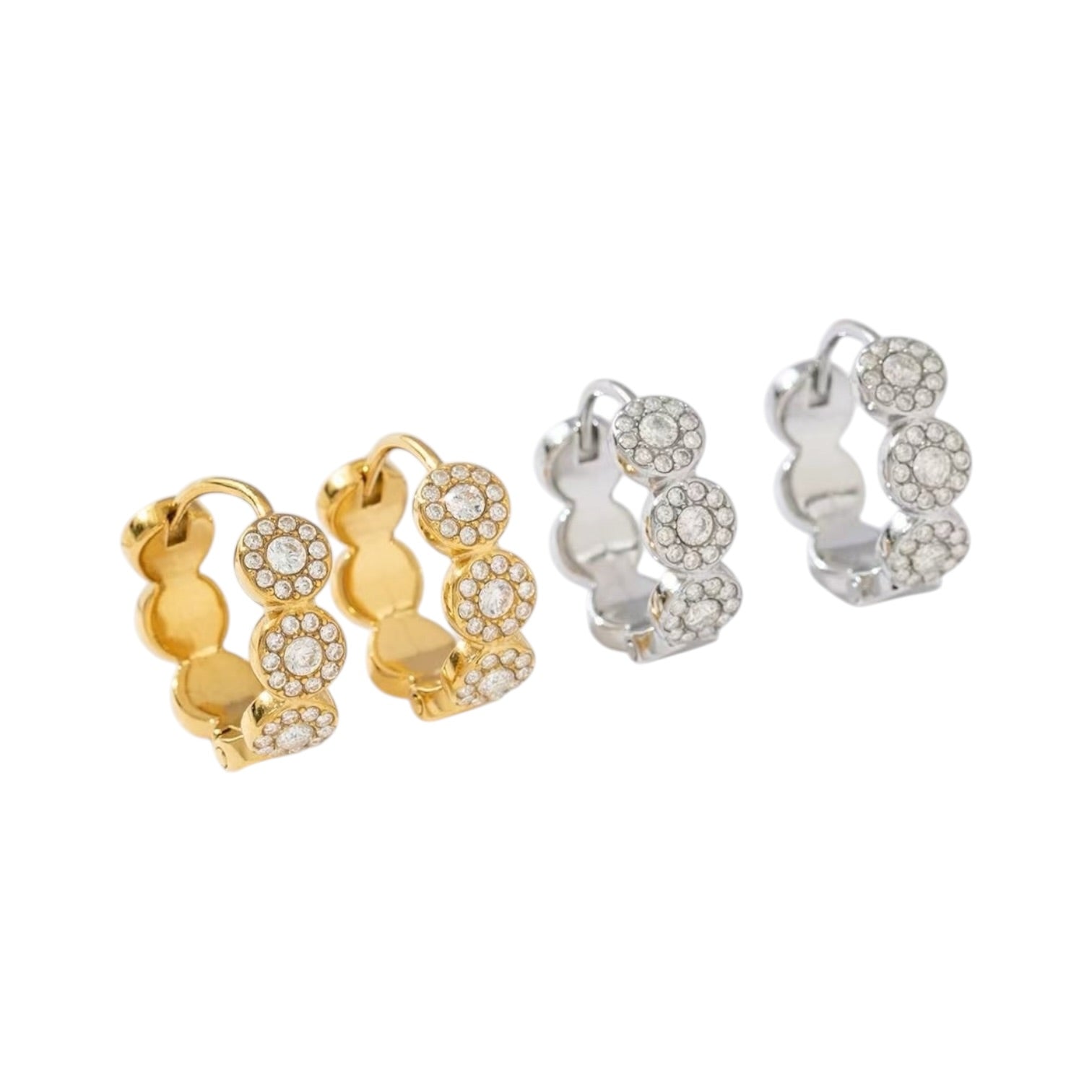 Dottie hoops oorbellen