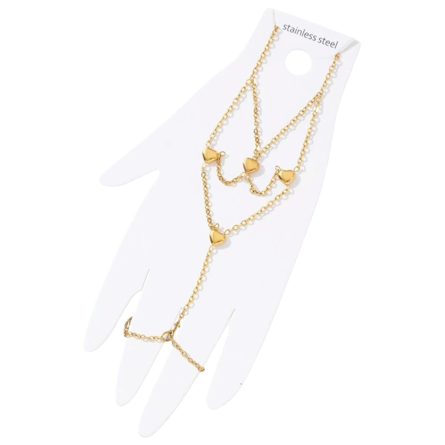 Triple love hand chain