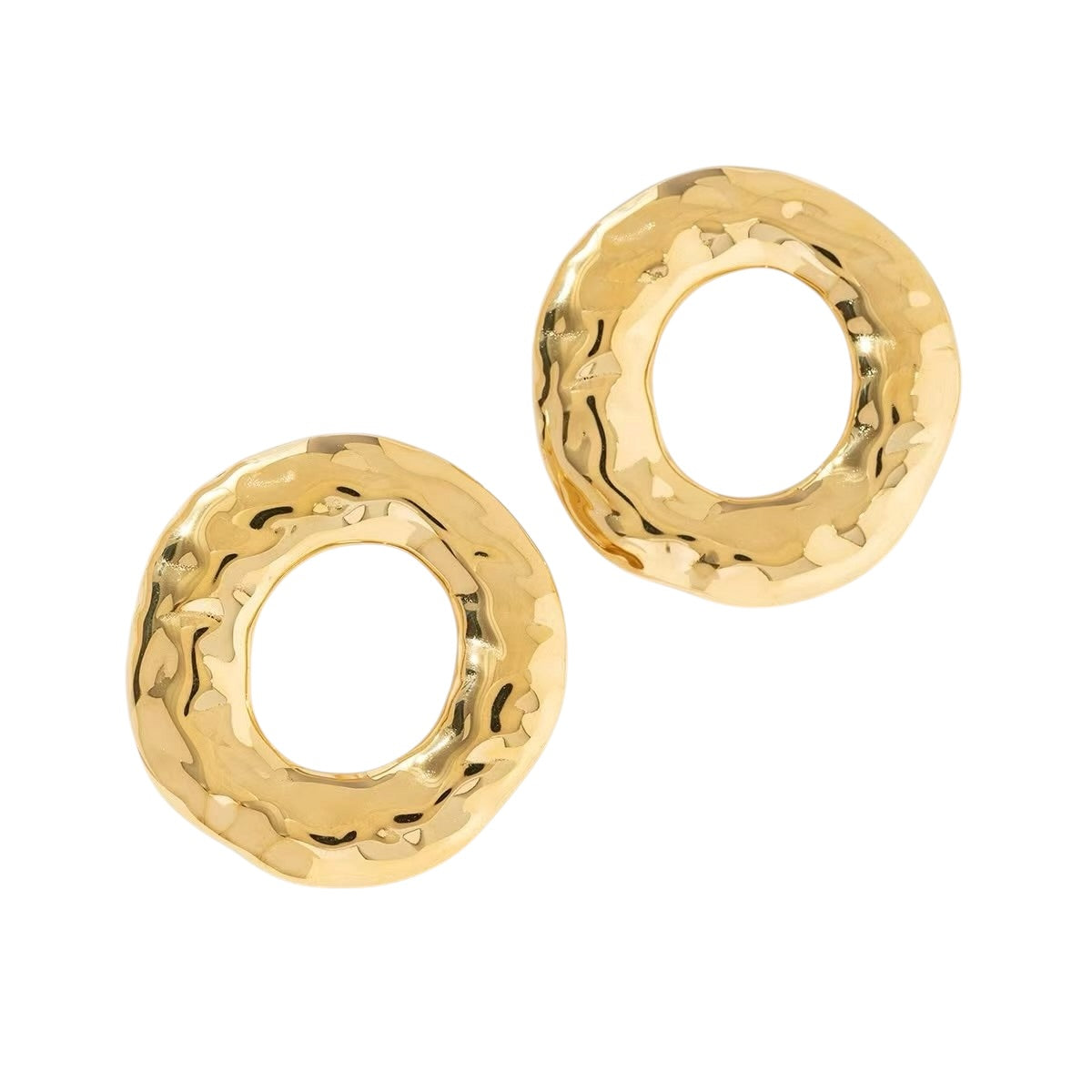 Open circle statement oorbellen