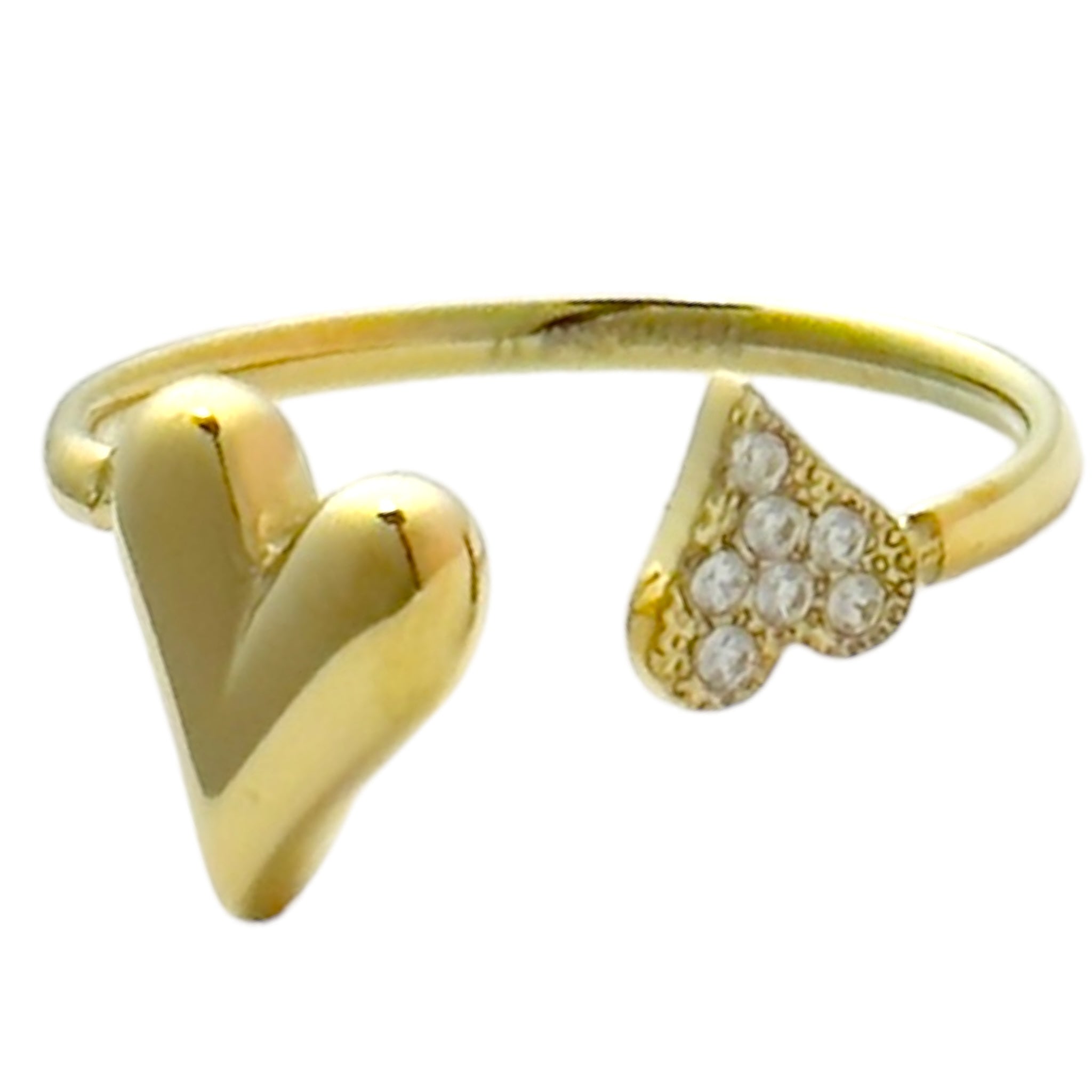 Hartjes ring met strass – RVS ring groothandel | SOFIZARE (foto 2)